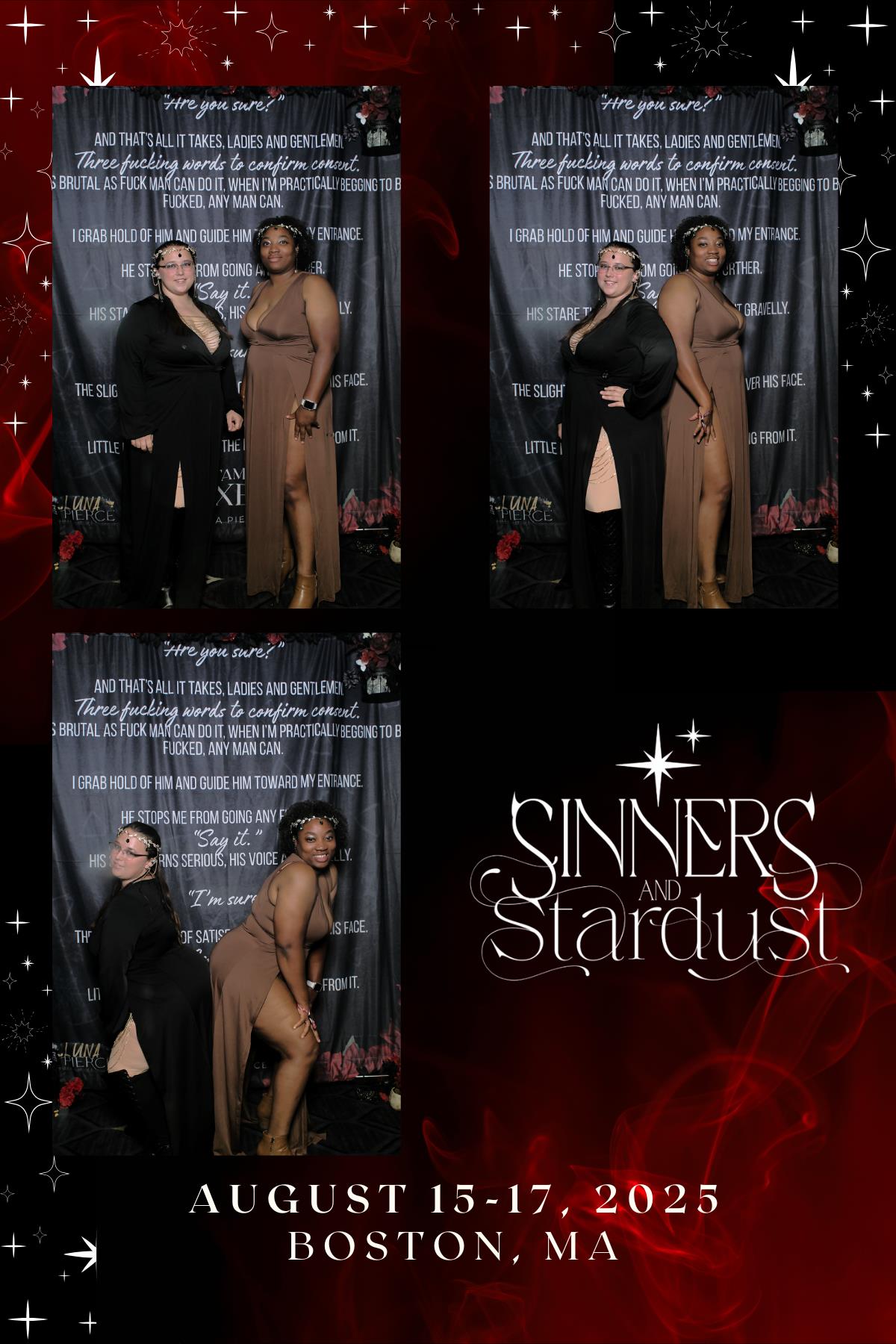 Sinners & Stardust  | View more photos from the event at v1.boothgallery.com/u/HelloPhotoBoothRental/Sinners-Stardust