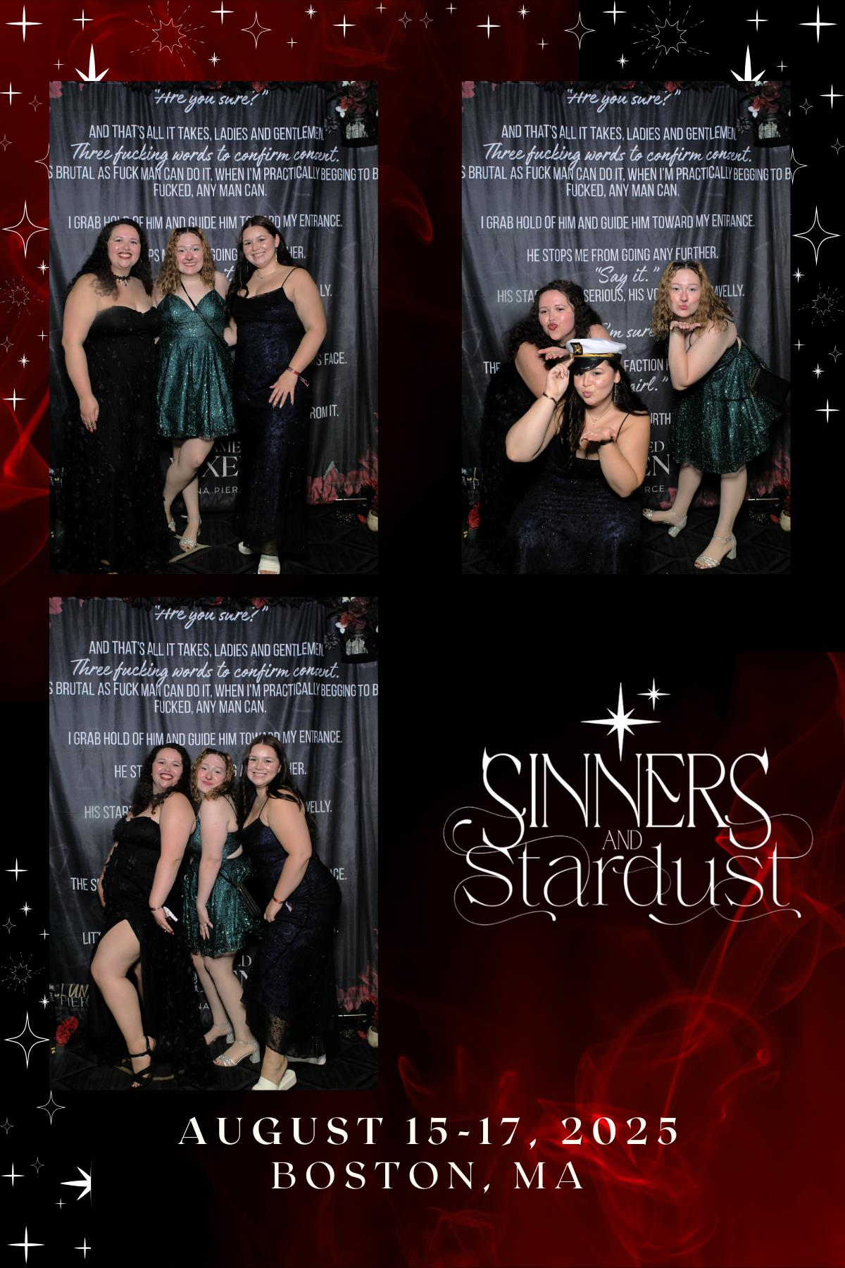 Sinners & Stardust  | View more photos from the event at v1.boothgallery.com/u/HelloPhotoBoothRental/Sinners-Stardust