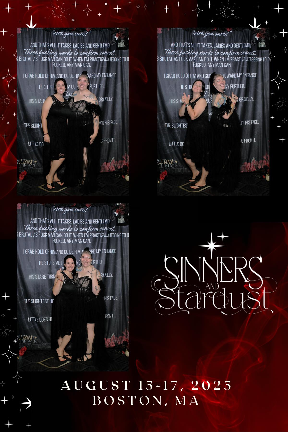 Sinners & Stardust  | View more photos from the event at v1.boothgallery.com/u/HelloPhotoBoothRental/Sinners-Stardust
