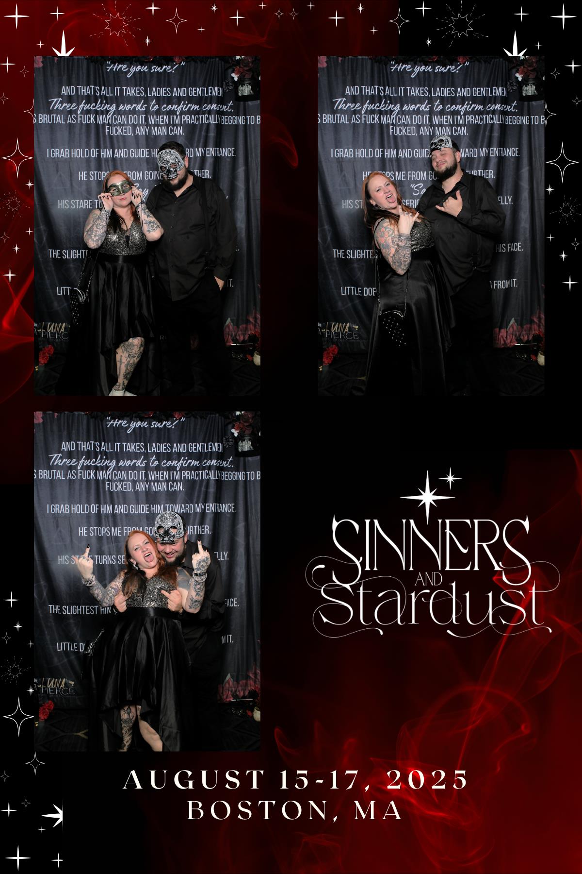Sinners & Stardust  | View more photos from the event at v1.boothgallery.com/u/HelloPhotoBoothRental/Sinners-Stardust