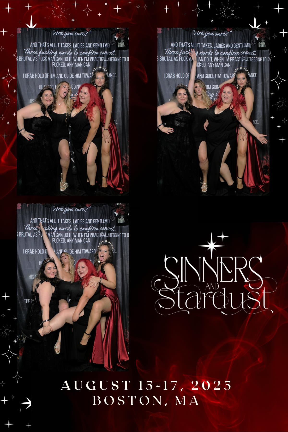 Sinners & Stardust  | View more photos from the event at v1.boothgallery.com/u/HelloPhotoBoothRental/Sinners-Stardust