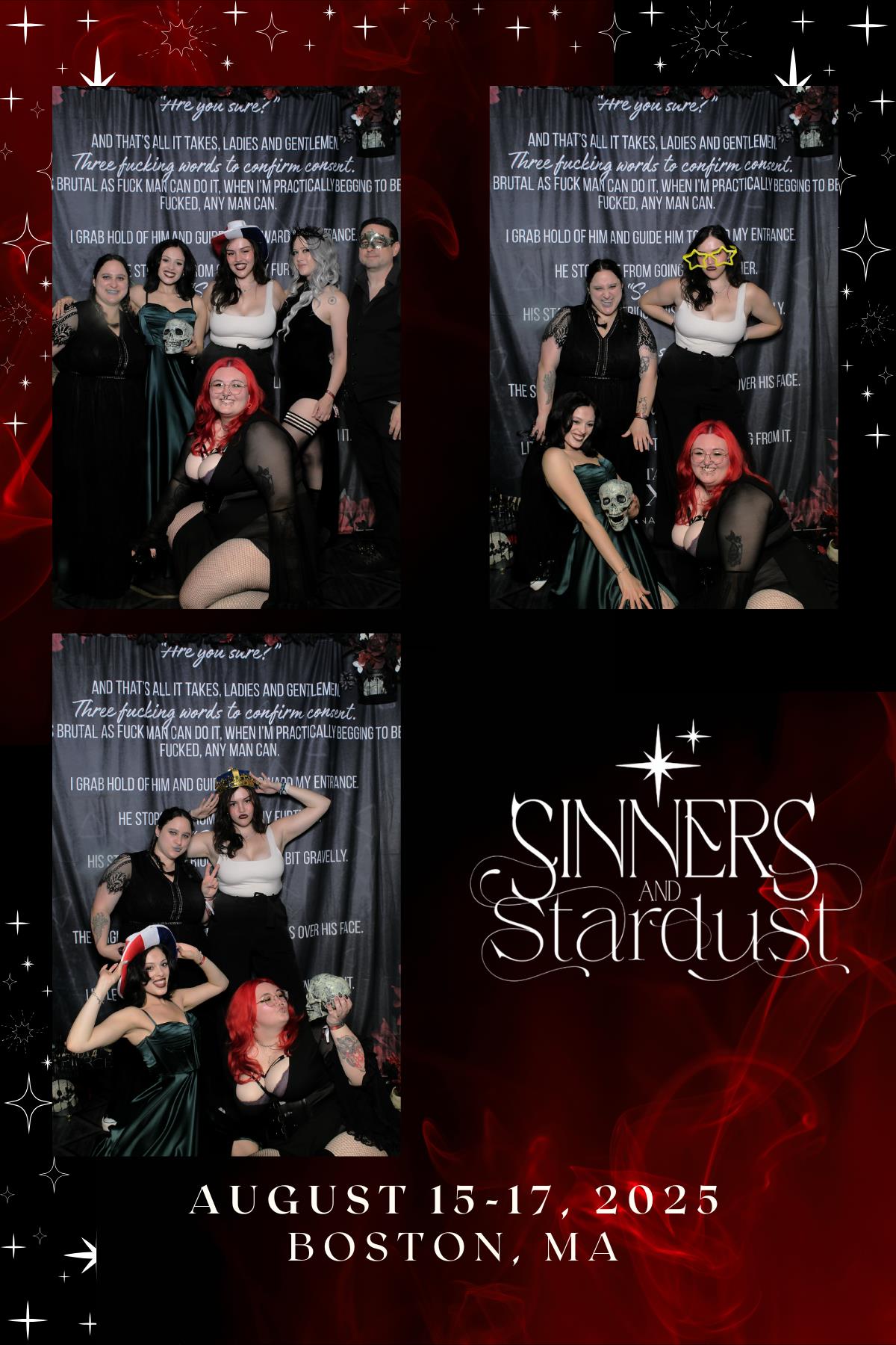 Sinners & Stardust  | View more photos from the event at v1.boothgallery.com/u/HelloPhotoBoothRental/Sinners-Stardust