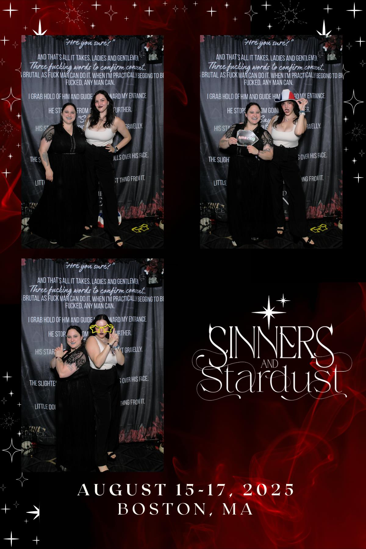 Sinners & Stardust  | View more photos from the event at v1.boothgallery.com/u/HelloPhotoBoothRental/Sinners-Stardust
