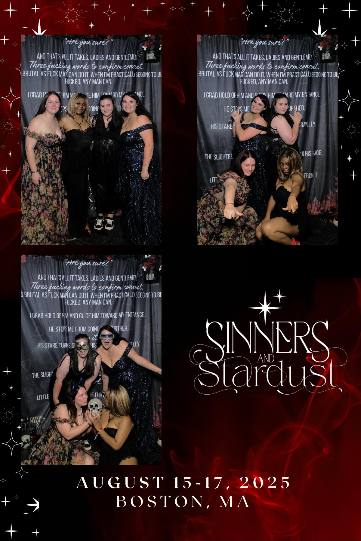 Sinners & Stardust  | View more photos from the event at v1.boothgallery.com/u/HelloPhotoBoothRental/Sinners-Stardust