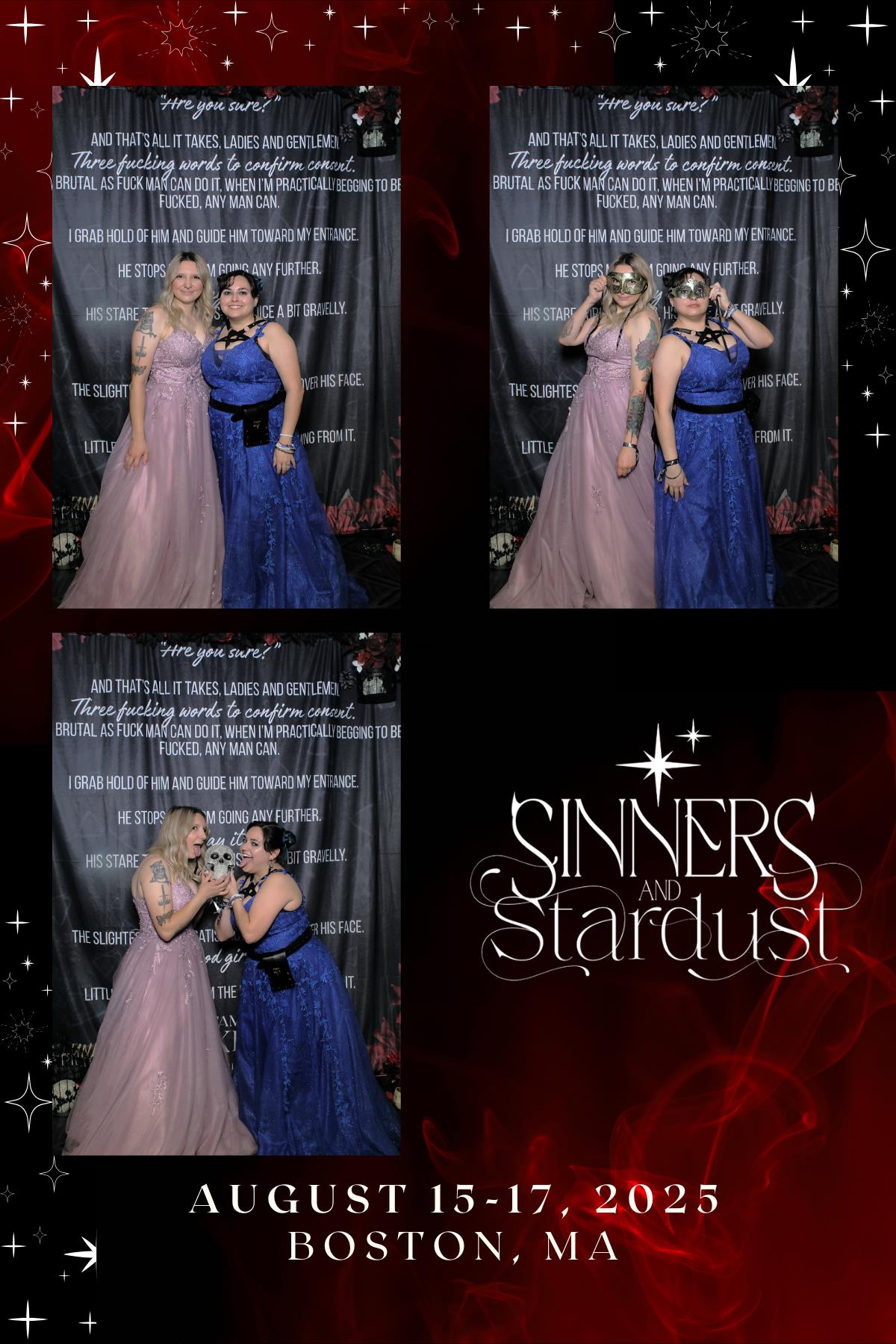 Sinners & Stardust  | View more photos from the event at v1.boothgallery.com/u/HelloPhotoBoothRental/Sinners-Stardust