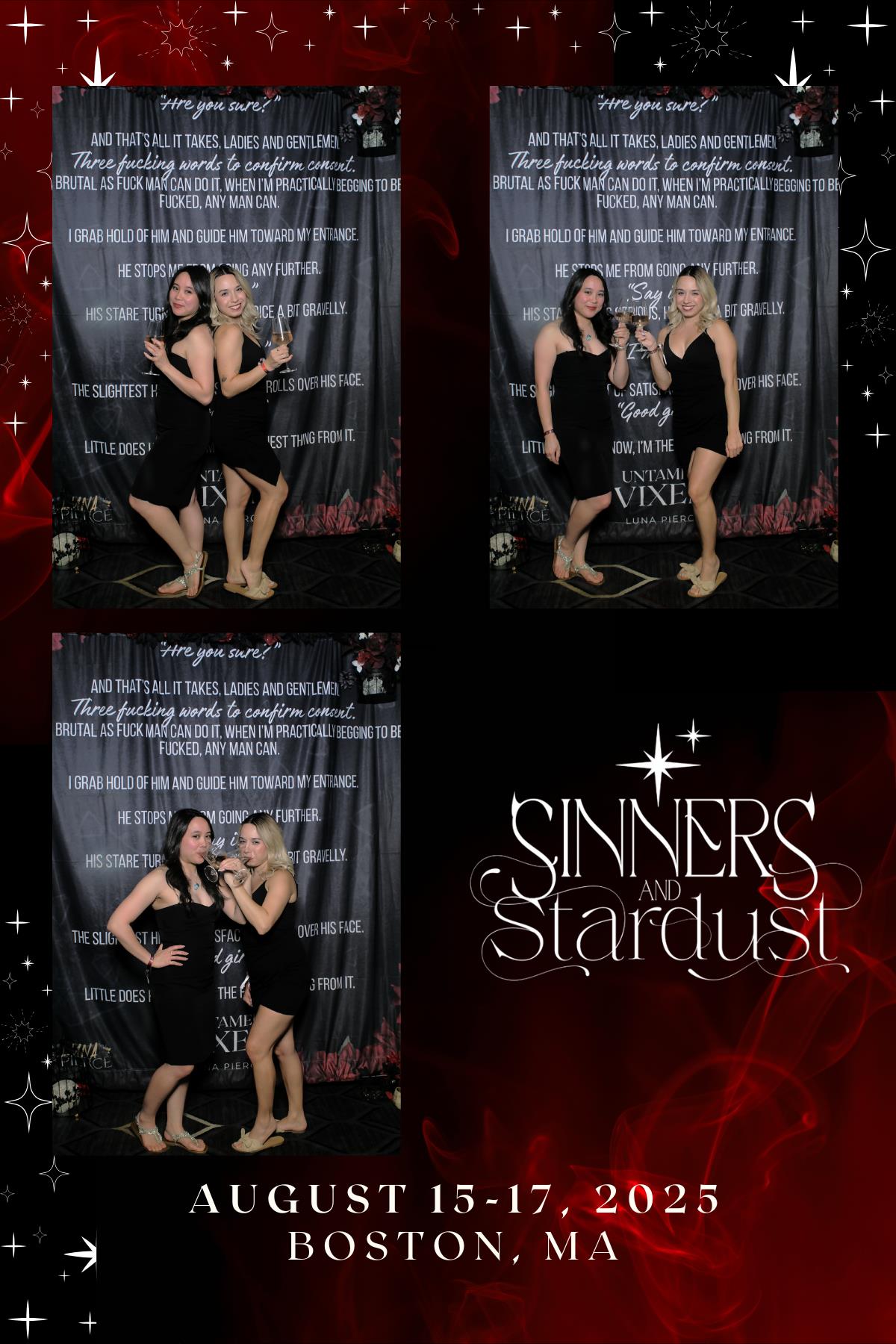 Sinners & Stardust  | View more photos from the event at v1.boothgallery.com/u/HelloPhotoBoothRental/Sinners-Stardust