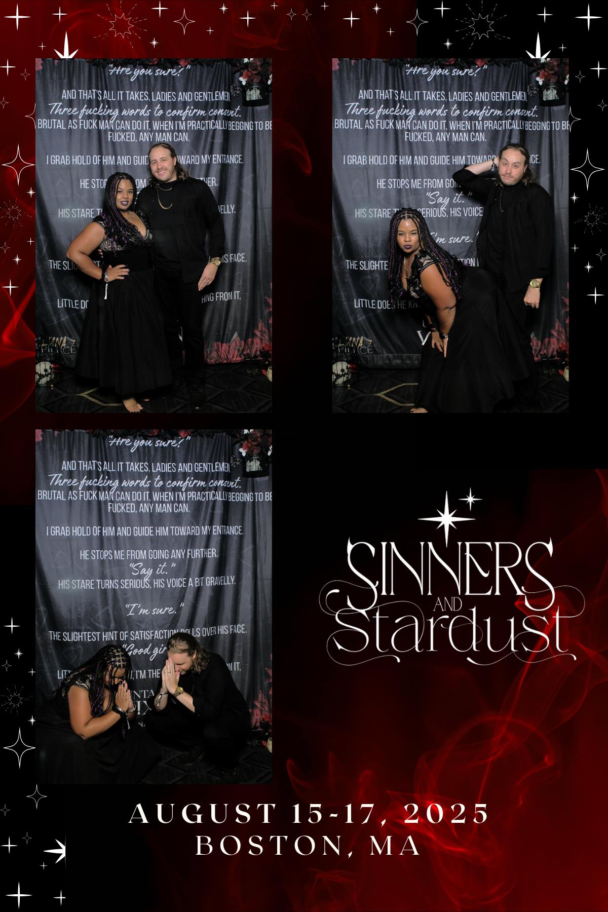 Sinners & Stardust  | View more photos from the event at v1.boothgallery.com/u/HelloPhotoBoothRental/Sinners-Stardust