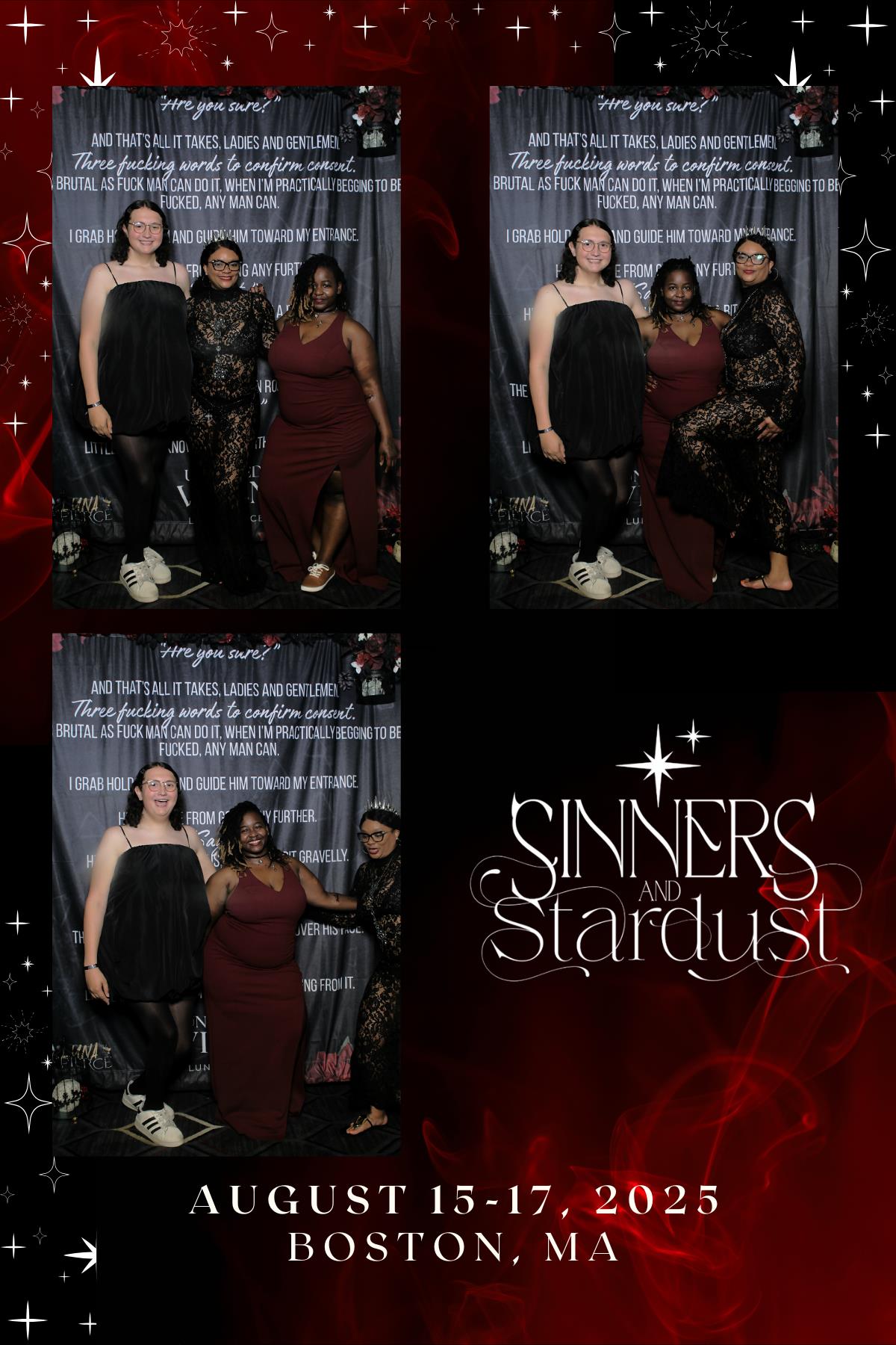 Sinners & Stardust  | View more photos from the event at v1.boothgallery.com/u/HelloPhotoBoothRental/Sinners-Stardust