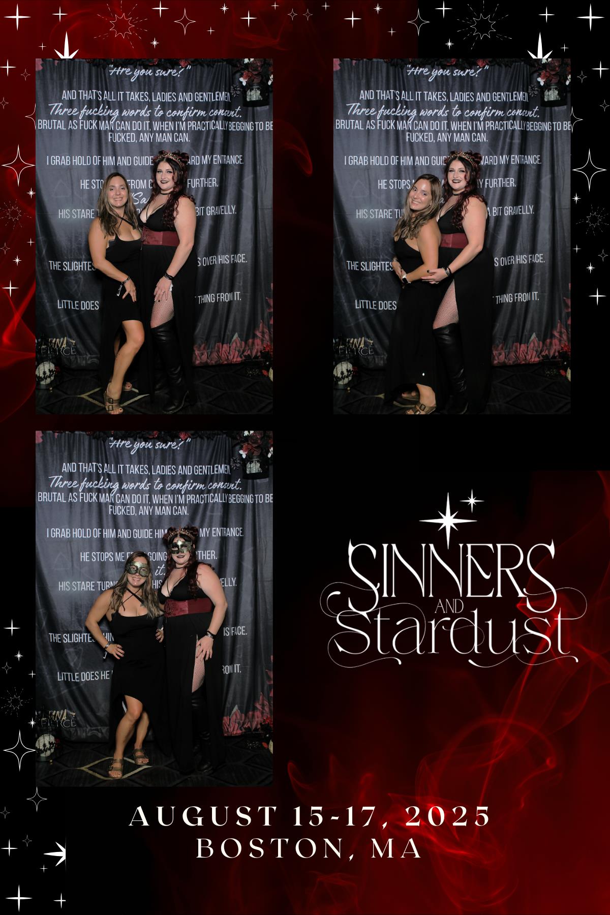 Sinners & Stardust  | View more photos from the event at v1.boothgallery.com/u/HelloPhotoBoothRental/Sinners-Stardust