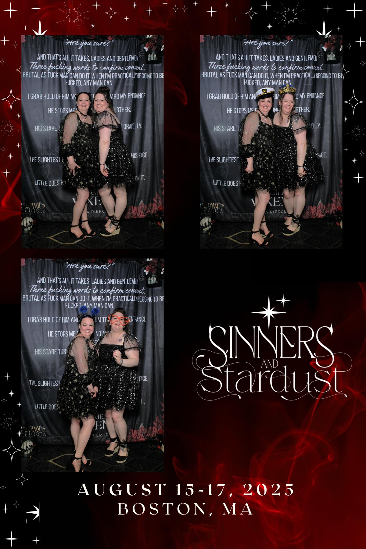 Sinners & Stardust  | View more photos from the event at v1.boothgallery.com/u/HelloPhotoBoothRental/Sinners-Stardust