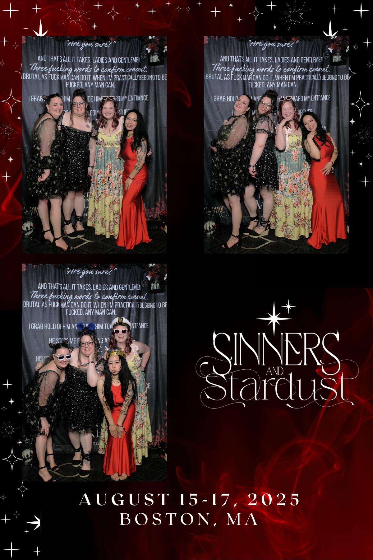 Sinners & Stardust  | View more photos from the event at v1.boothgallery.com/u/HelloPhotoBoothRental/Sinners-Stardust