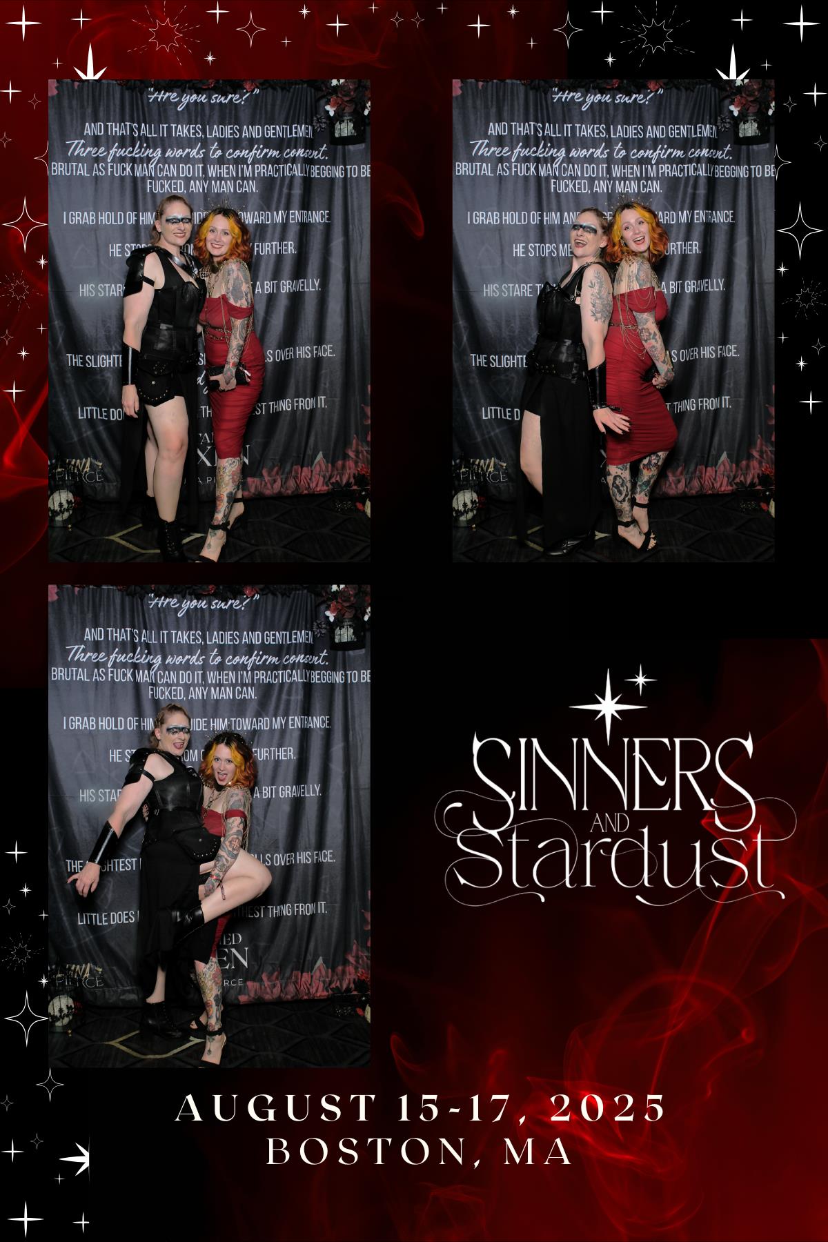 Sinners & Stardust  | View more photos from the event at v1.boothgallery.com/u/HelloPhotoBoothRental/Sinners-Stardust