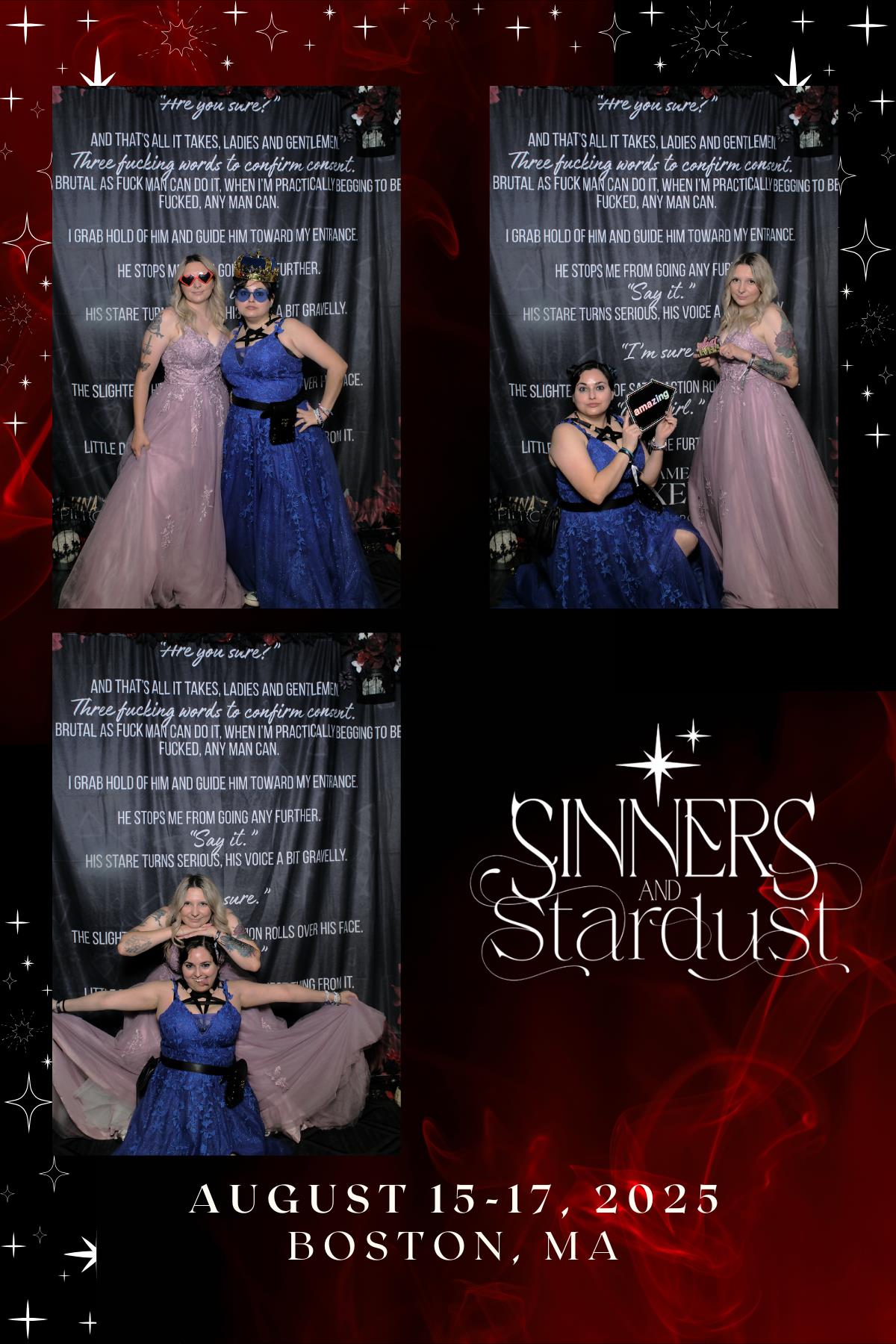 Sinners & Stardust  | View more photos from the event at v1.boothgallery.com/u/HelloPhotoBoothRental/Sinners-Stardust