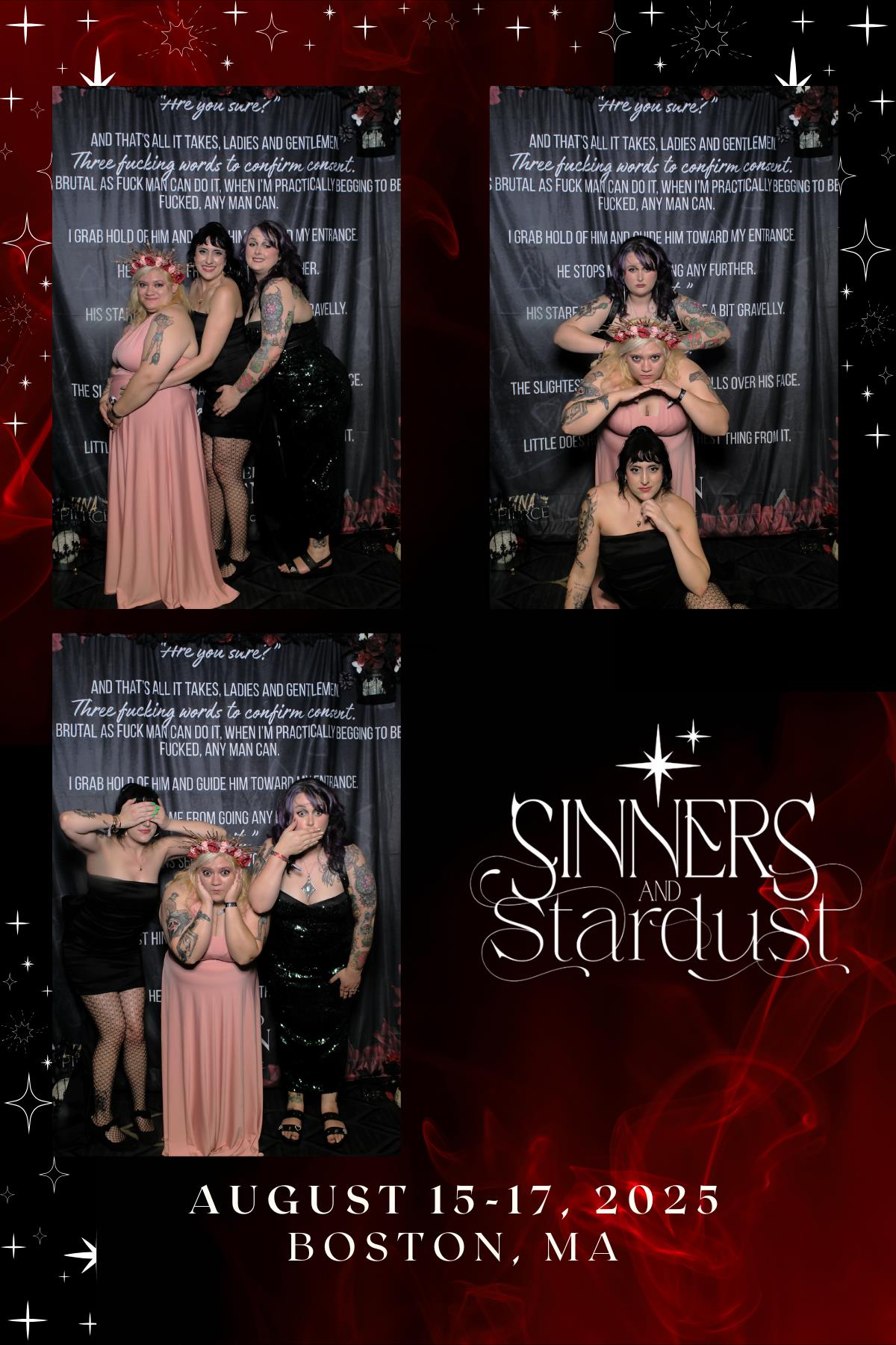 Sinners & Stardust  | View more photos from the event at v1.boothgallery.com/u/HelloPhotoBoothRental/Sinners-Stardust