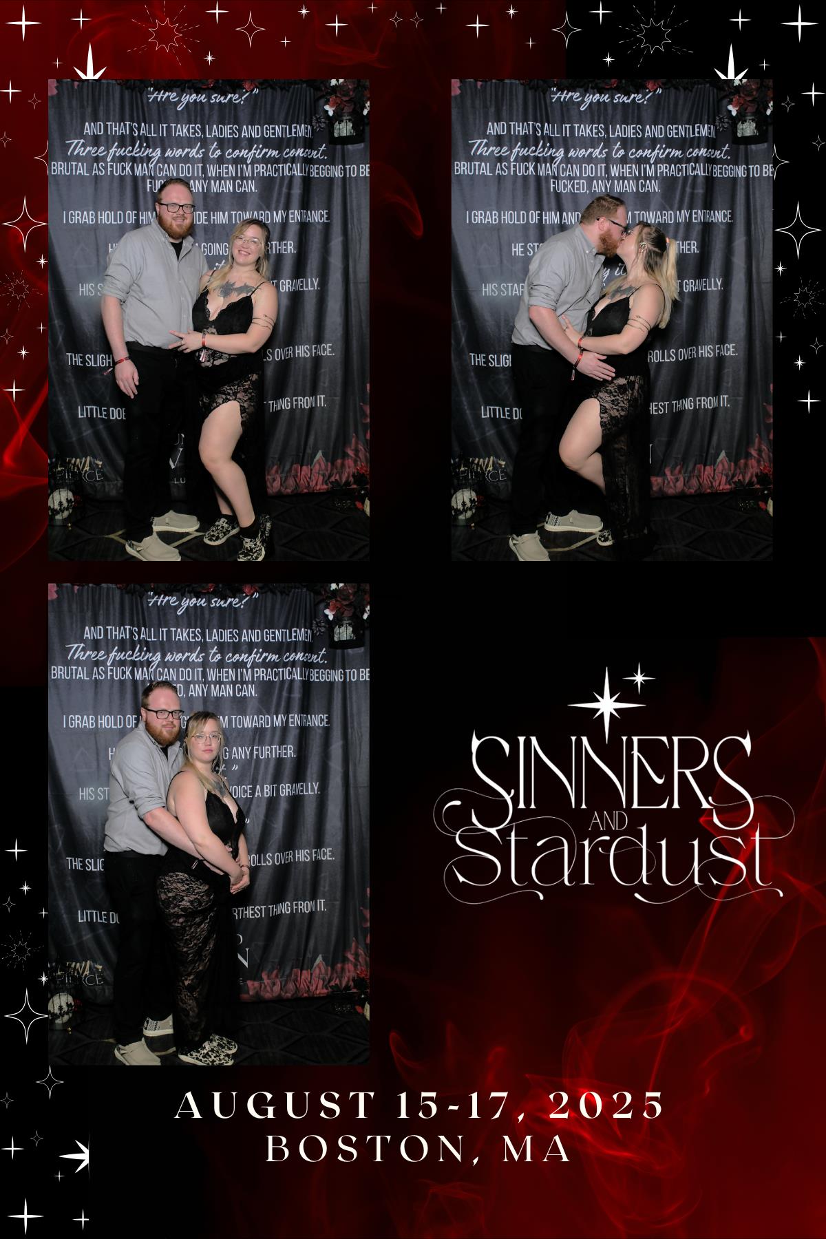 Sinners & Stardust  | View more photos from the event at v1.boothgallery.com/u/HelloPhotoBoothRental/Sinners-Stardust