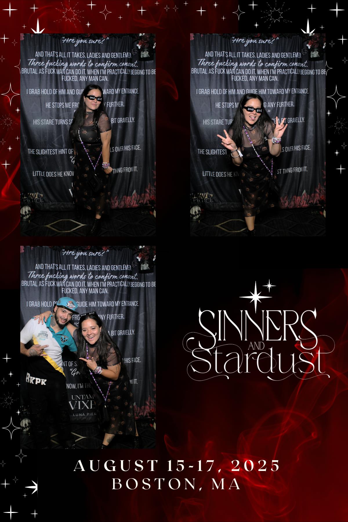 Sinners & Stardust  | View more photos from the event at v1.boothgallery.com/u/HelloPhotoBoothRental/Sinners-Stardust