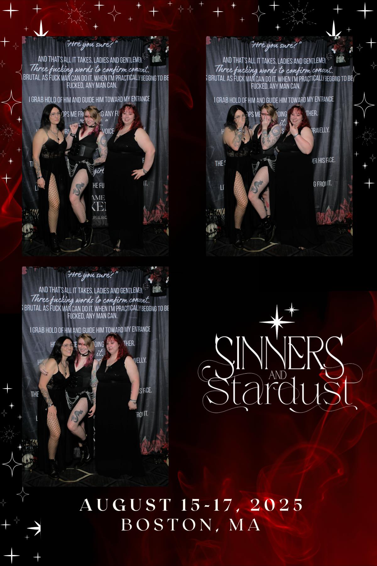 Sinners & Stardust  | View more photos from the event at v1.boothgallery.com/u/HelloPhotoBoothRental/Sinners-Stardust