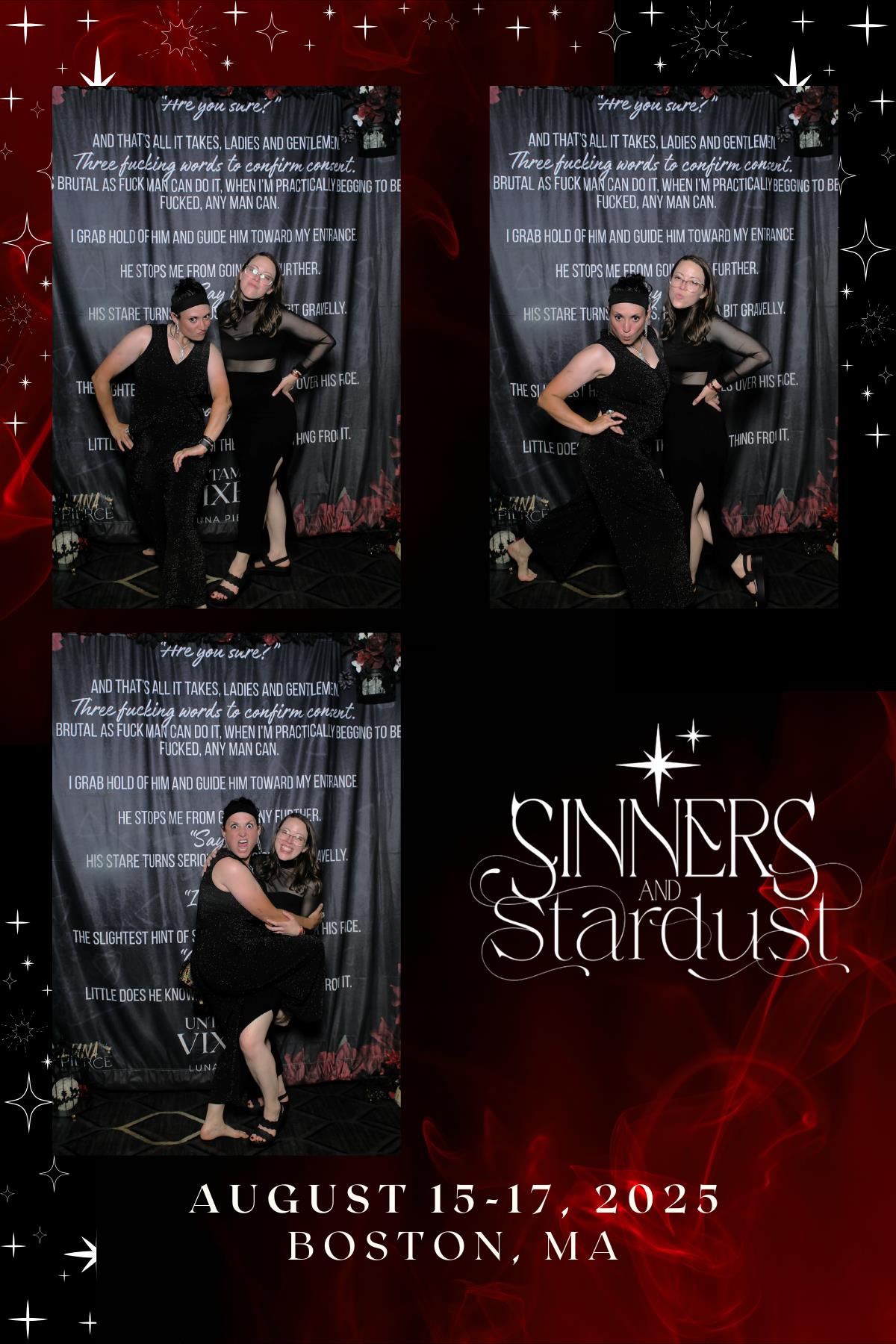 Sinners & Stardust  | View more photos from the event at v1.boothgallery.com/u/HelloPhotoBoothRental/Sinners-Stardust