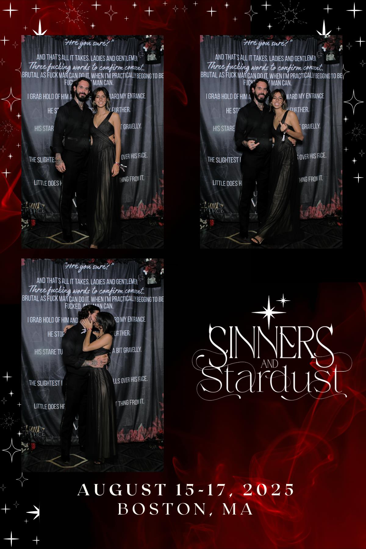 Sinners & Stardust  | View more photos from the event at v1.boothgallery.com/u/HelloPhotoBoothRental/Sinners-Stardust