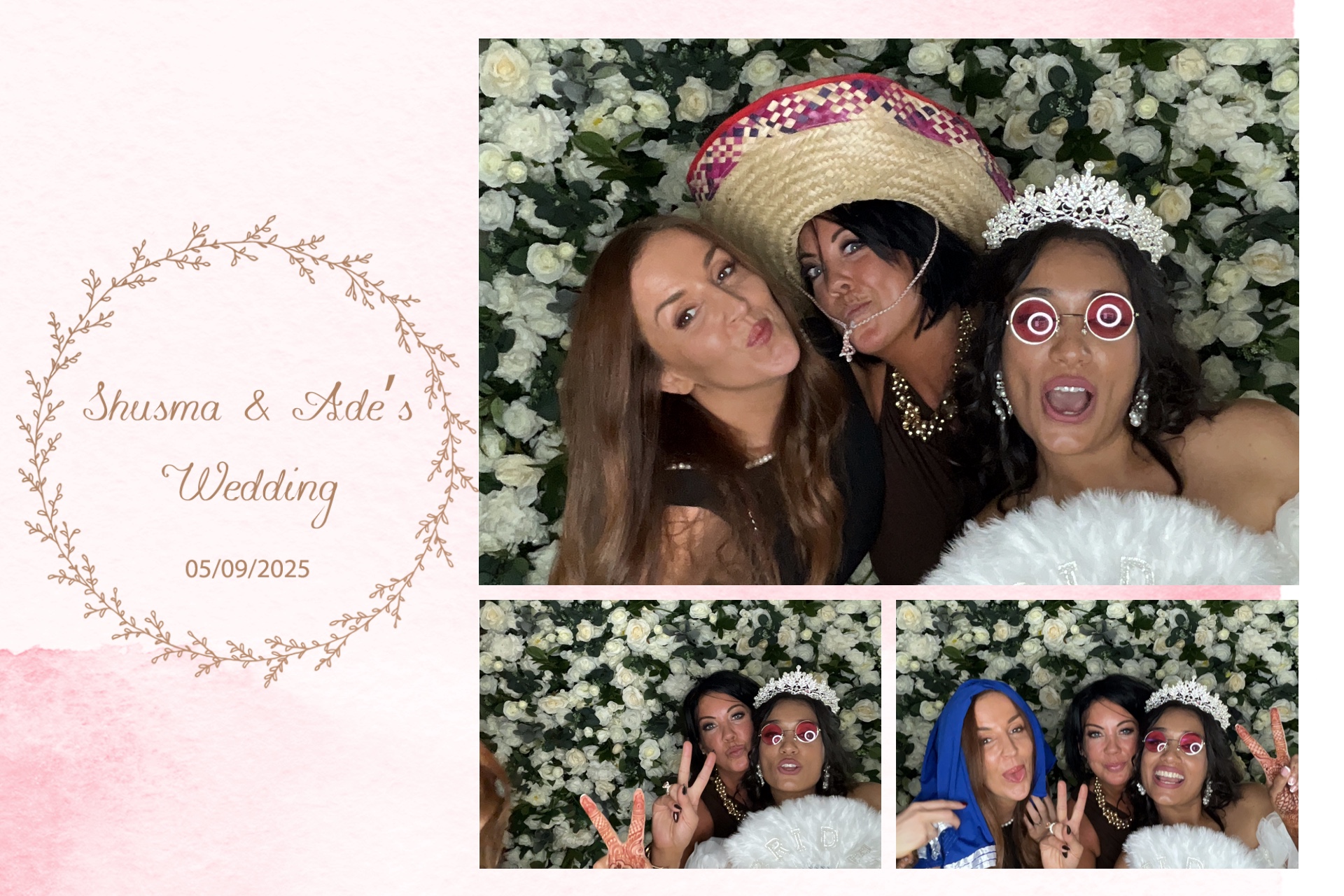 Shusma & Ade’s Wedding photo booth images  | View more photos from the event at gallery.magicimages.uk/u/MagicImages/Shusma-Ade’s-Wedding-photo-booth-images