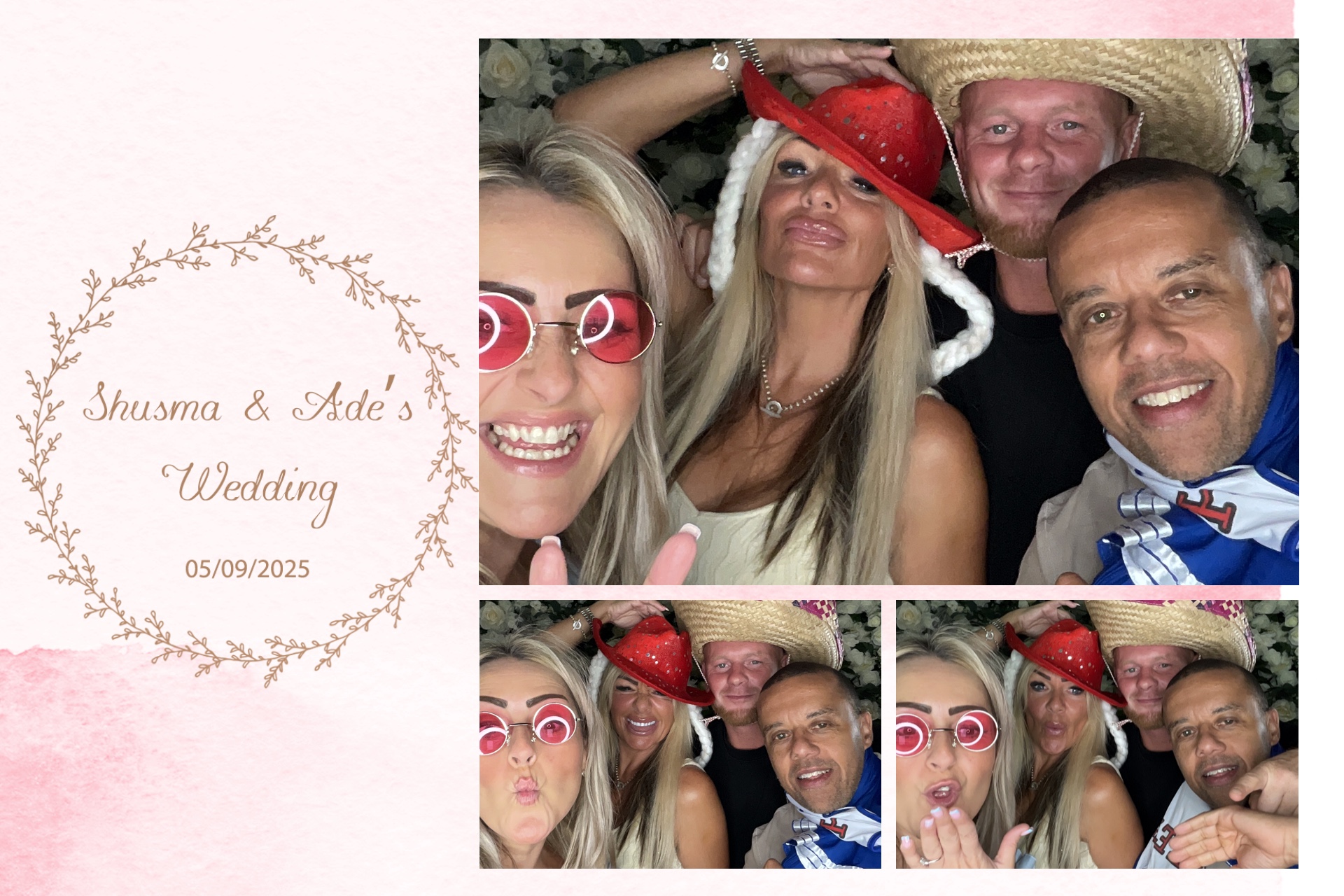 Shusma & Ade’s Wedding photo booth images  | View more photos from the event at gallery.magicimages.uk/u/MagicImages/Shusma-Ade’s-Wedding-photo-booth-images