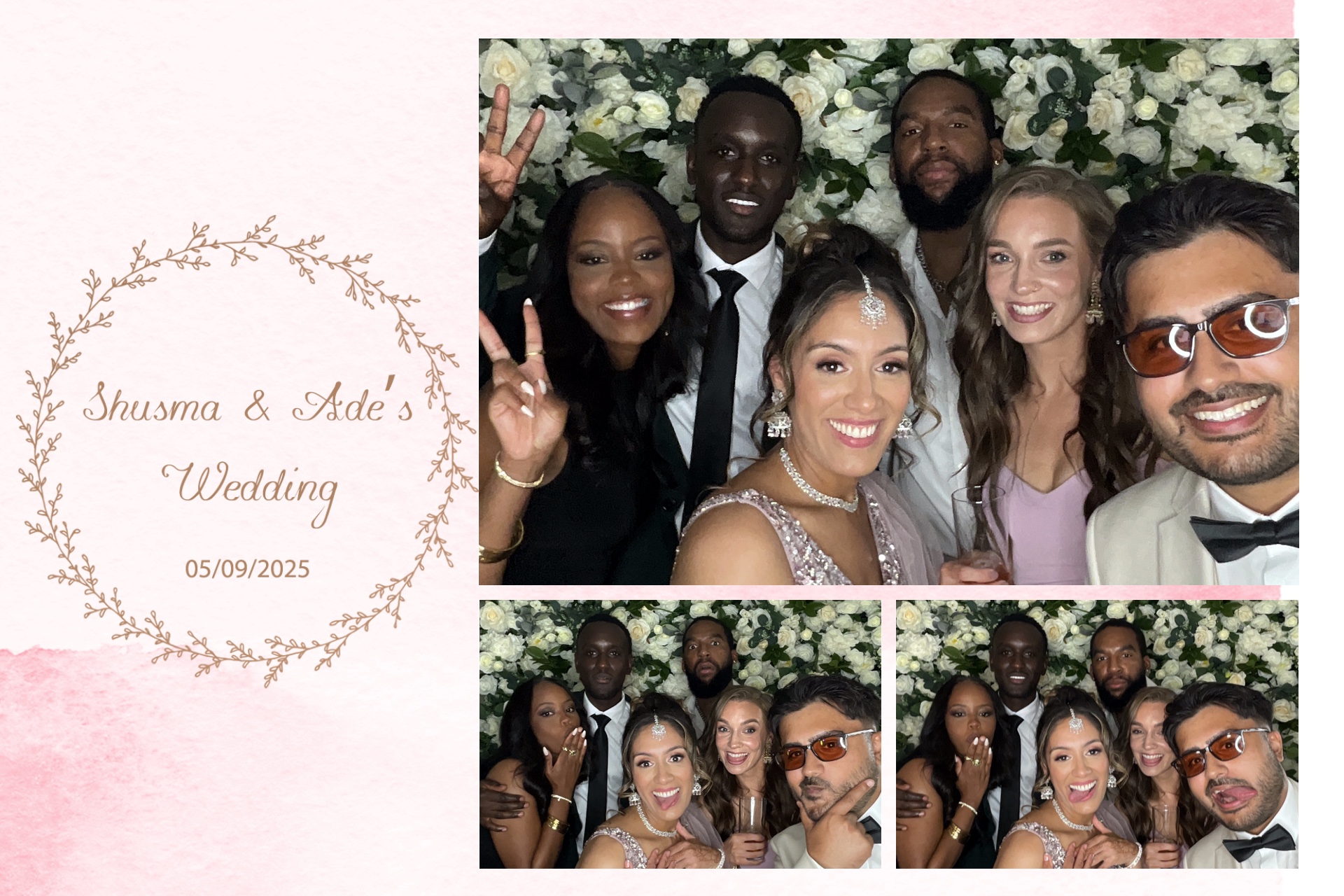 Shusma & Ade’s Wedding photo booth images  | View more photos from the event at gallery.magicimages.uk/u/MagicImages/Shusma-Ade’s-Wedding-photo-booth-images