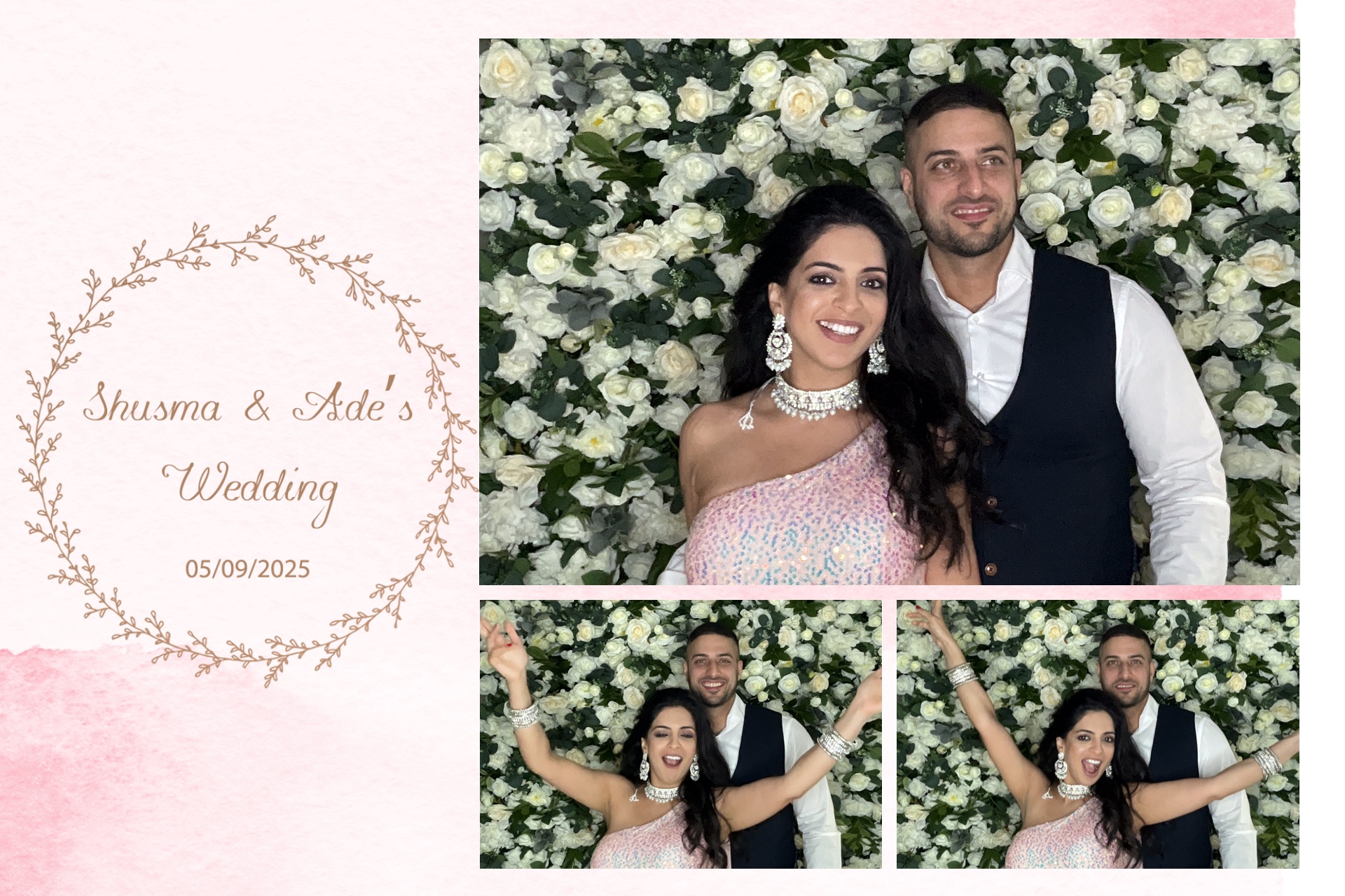 Shusma & Ade’s Wedding photo booth images  | View more photos from the event at gallery.magicimages.uk/u/MagicImages/Shusma-Ade’s-Wedding-photo-booth-images