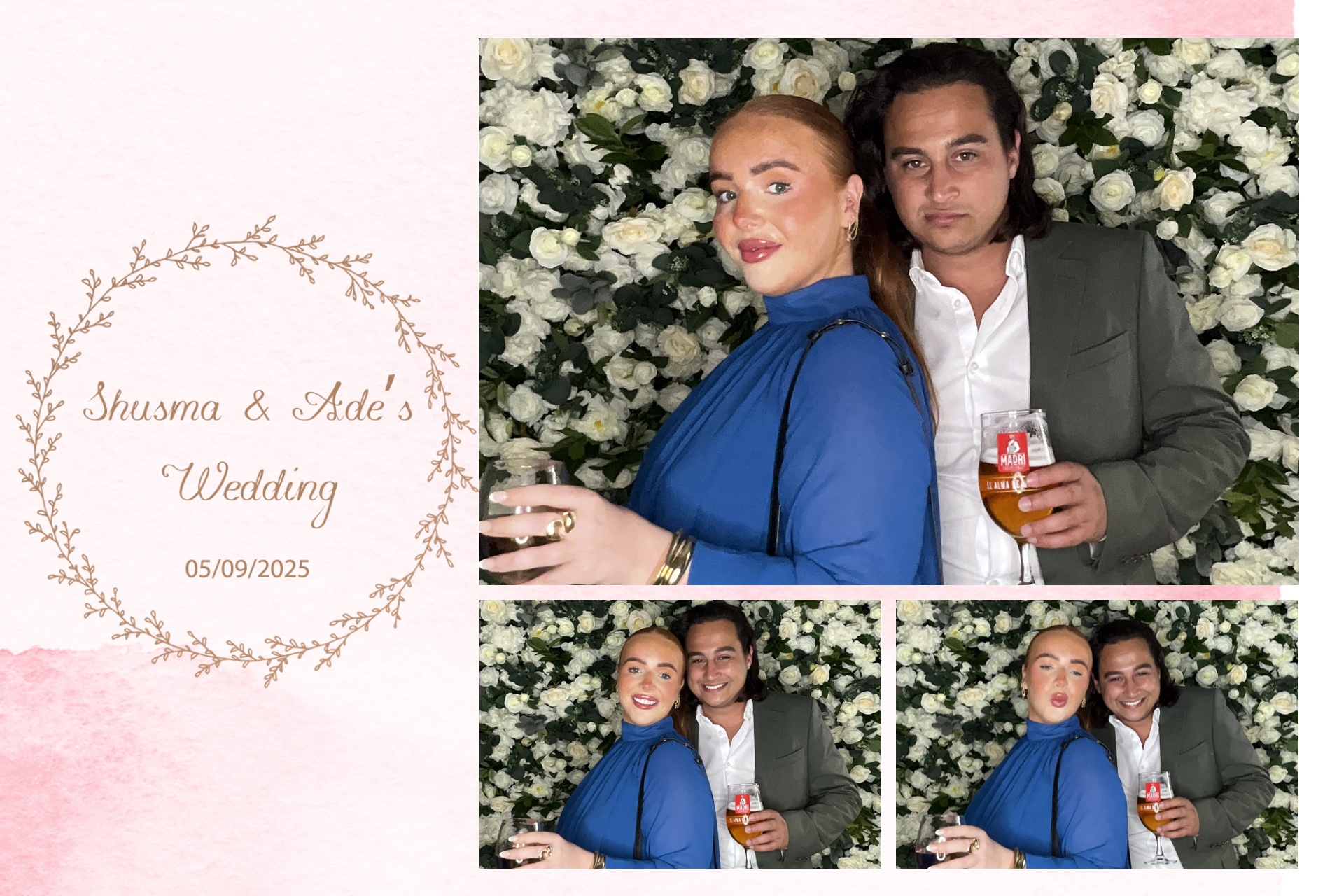 Shusma & Ade’s Wedding photo booth images  | View more photos from the event at gallery.magicimages.uk/u/MagicImages/Shusma-Ade’s-Wedding-photo-booth-images