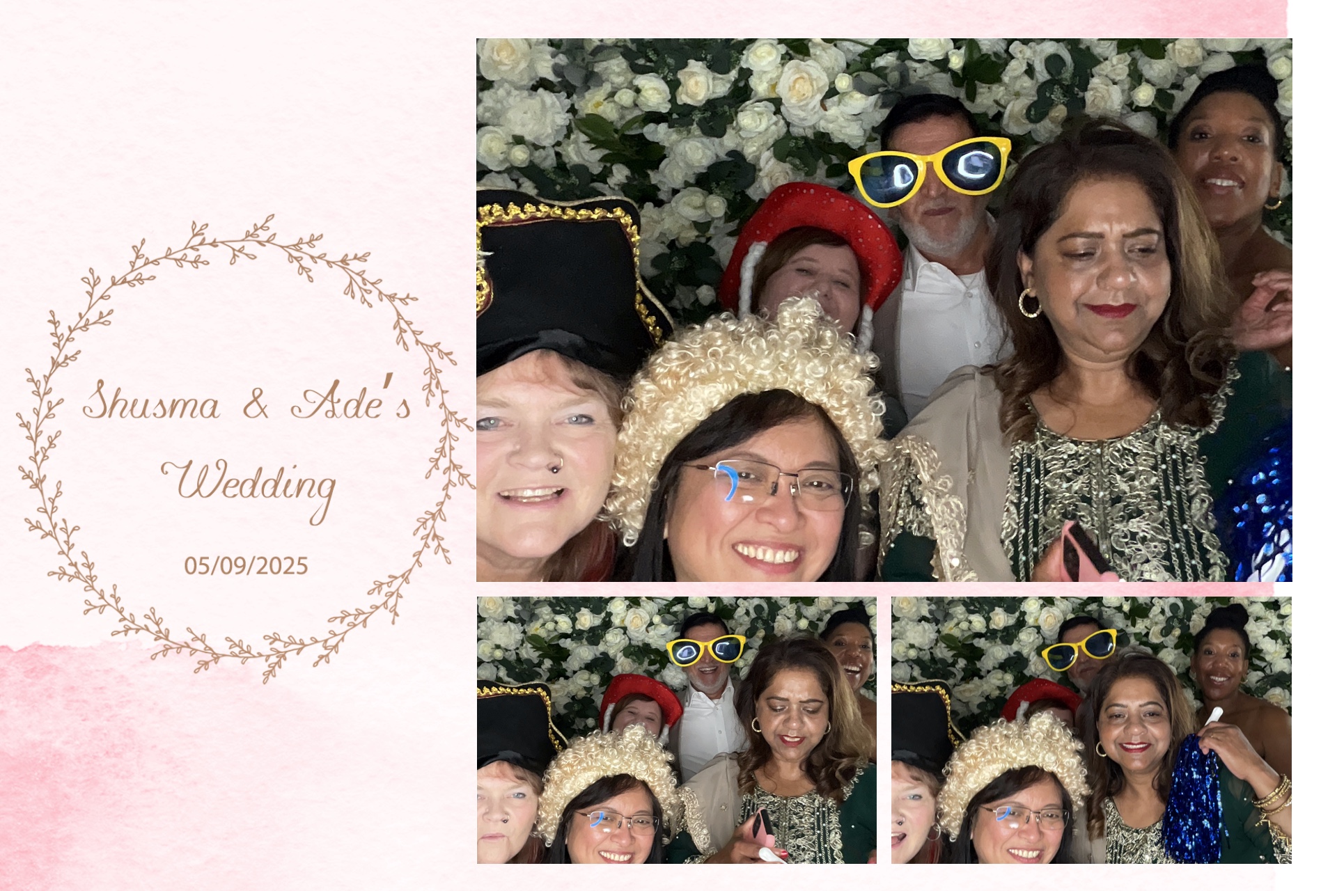 Shusma & Ade’s Wedding photo booth images  | View more photos from the event at gallery.magicimages.uk/u/MagicImages/Shusma-Ade’s-Wedding-photo-booth-images