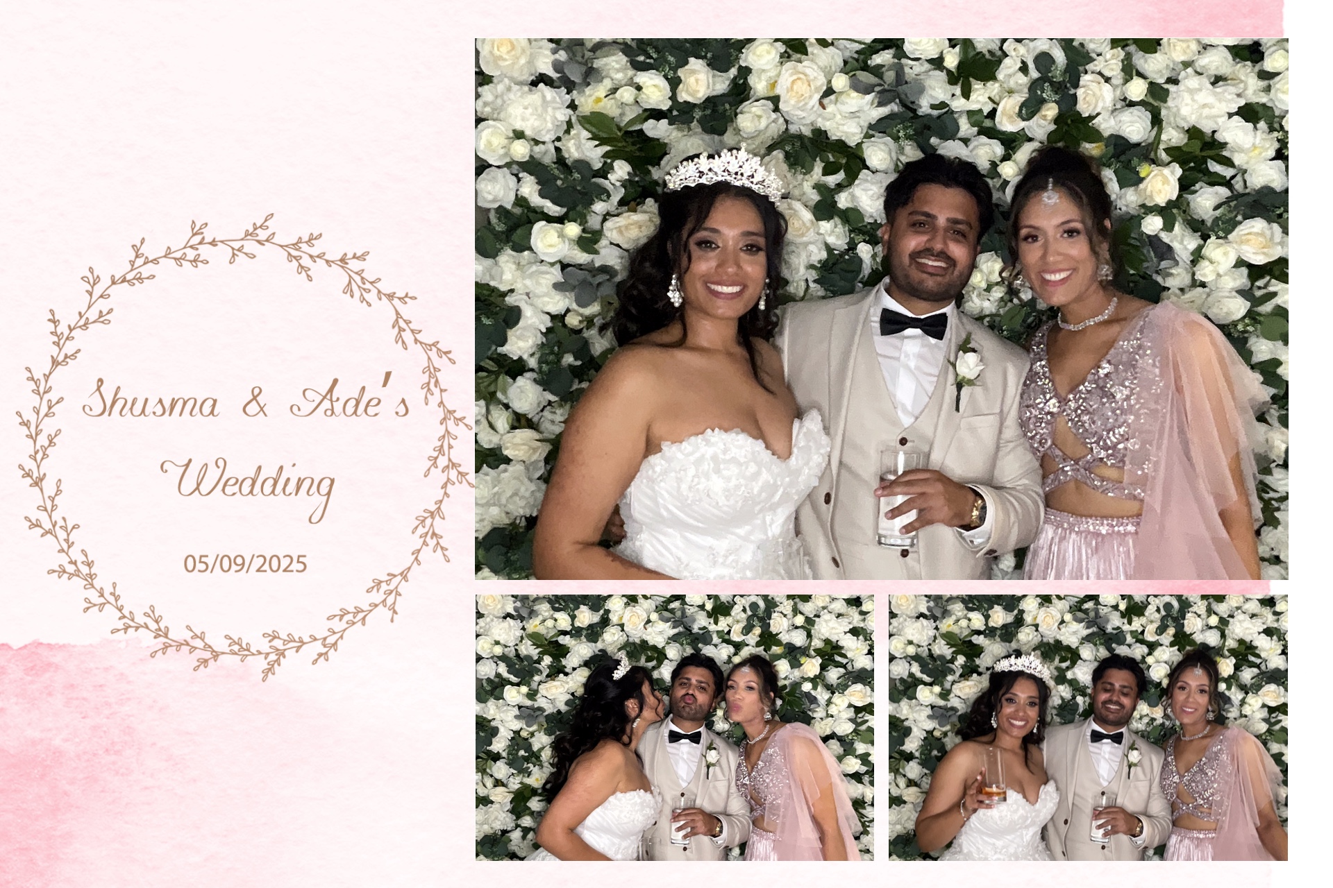 Shusma & Ade’s Wedding photo booth images  | View more photos from the event at gallery.magicimages.uk/u/MagicImages/Shusma-Ade’s-Wedding-photo-booth-images