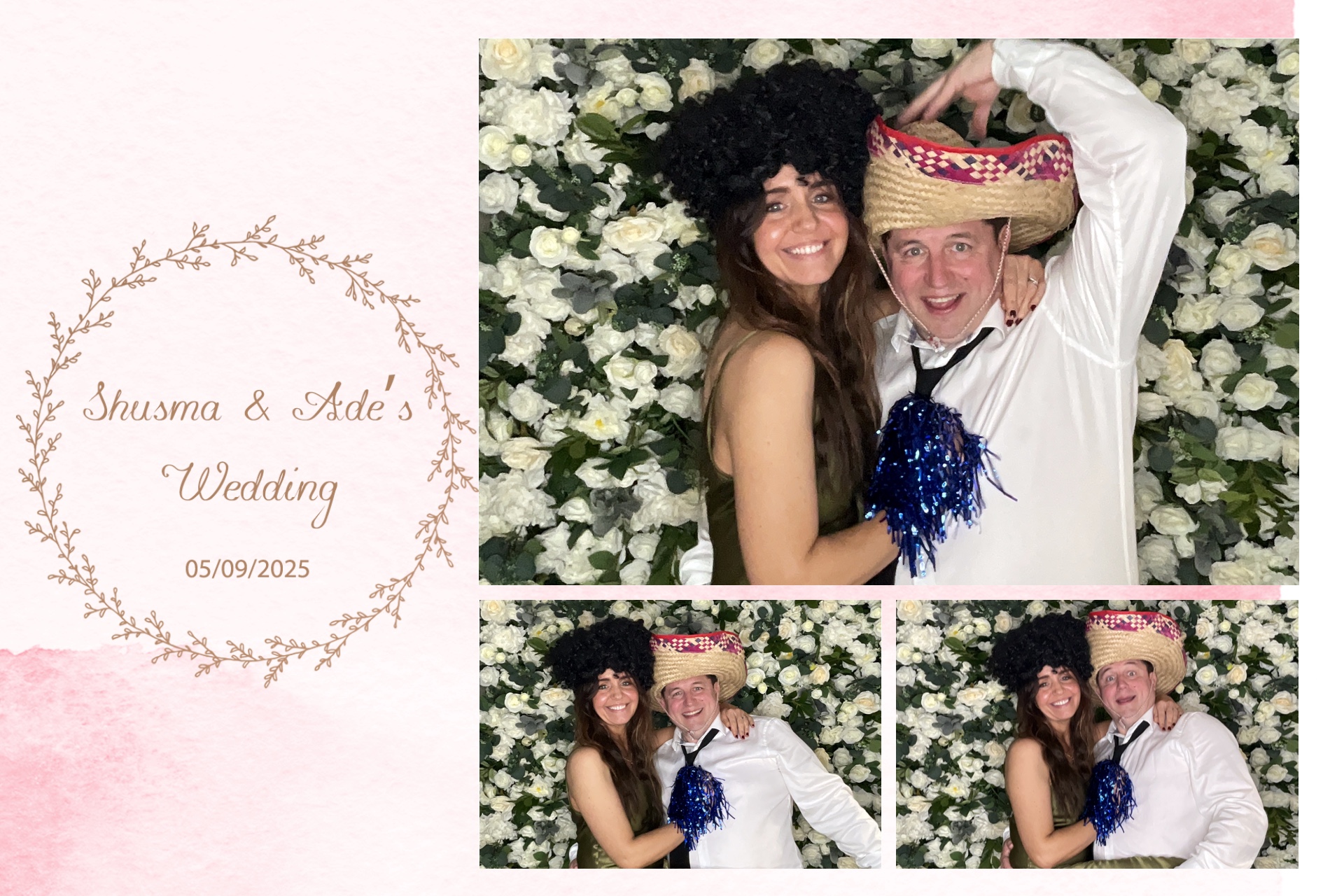 Shusma & Ade’s Wedding photo booth images  | View more photos from the event at gallery.magicimages.uk/u/MagicImages/Shusma-Ade’s-Wedding-photo-booth-images