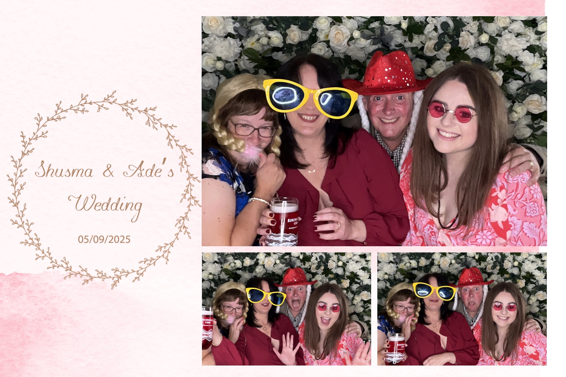 Shusma & Ade’s Wedding photo booth images  | View more photos from the event at gallery.magicimages.uk/u/MagicImages/Shusma-Ade’s-Wedding-photo-booth-images