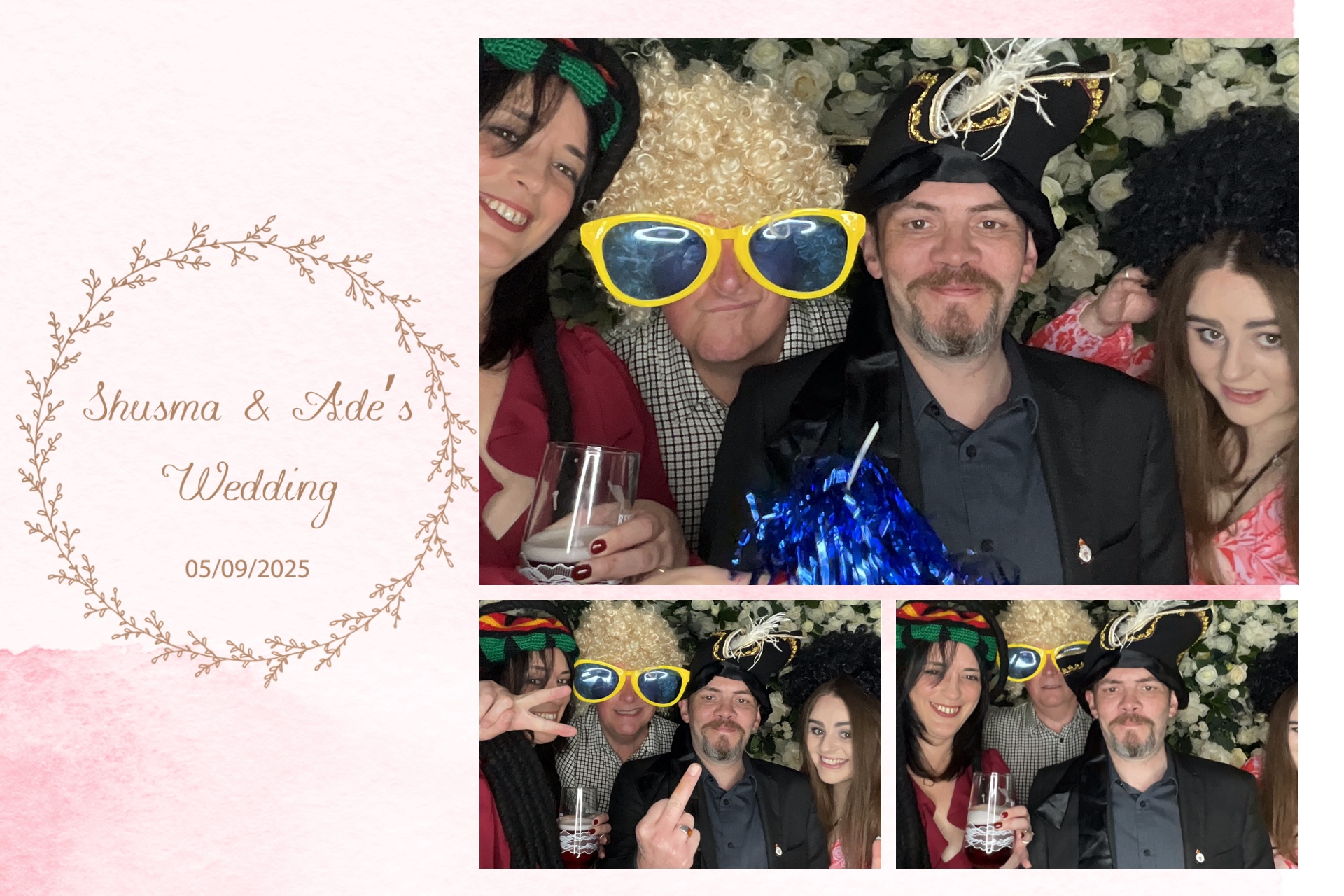 Shusma & Ade’s Wedding photo booth images  | View more photos from the event at gallery.magicimages.uk/u/MagicImages/Shusma-Ade’s-Wedding-photo-booth-images