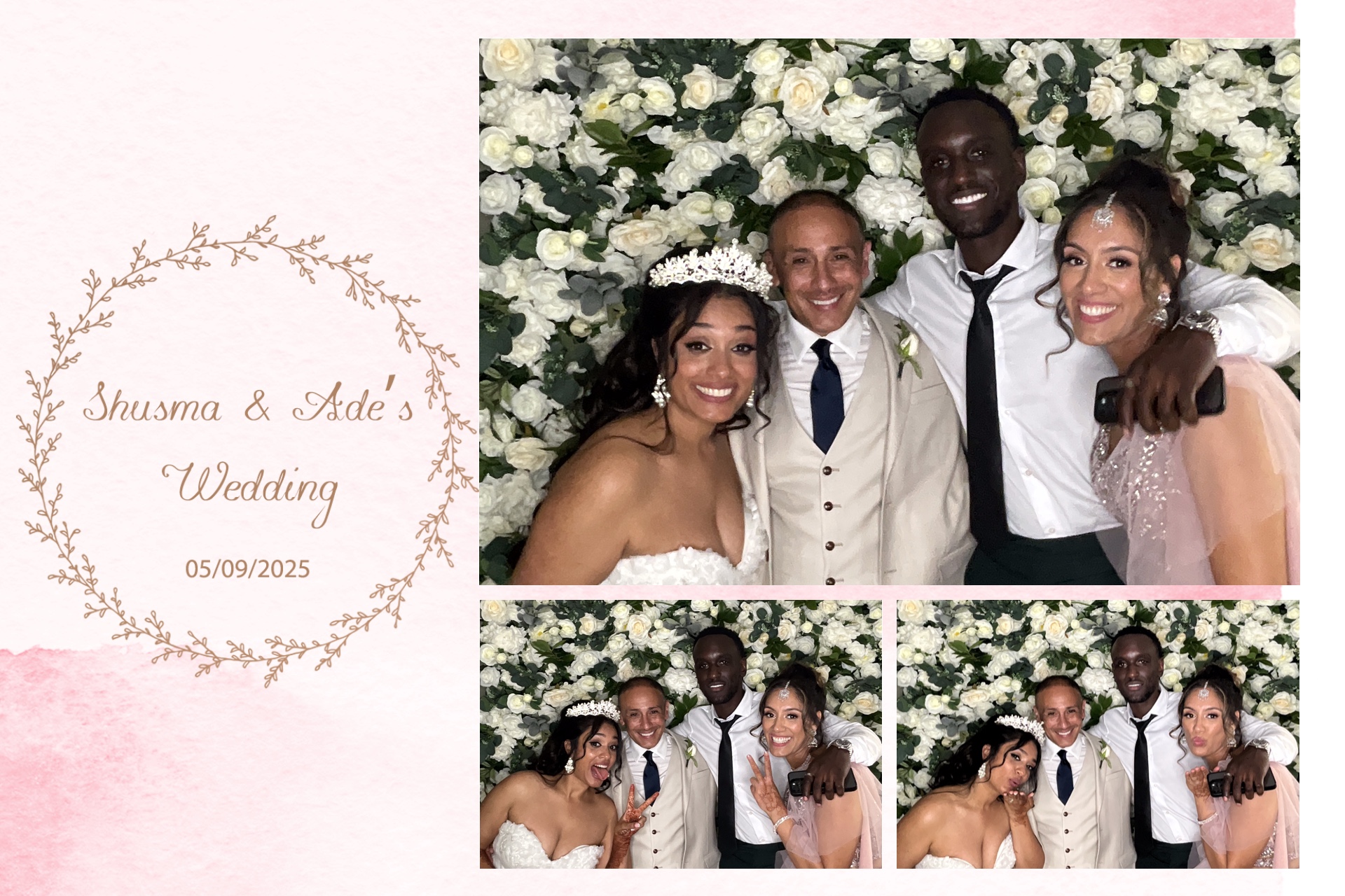 Shusma & Ade’s Wedding photo booth images  | View more photos from the event at gallery.magicimages.uk/u/MagicImages/Shusma-Ade’s-Wedding-photo-booth-images