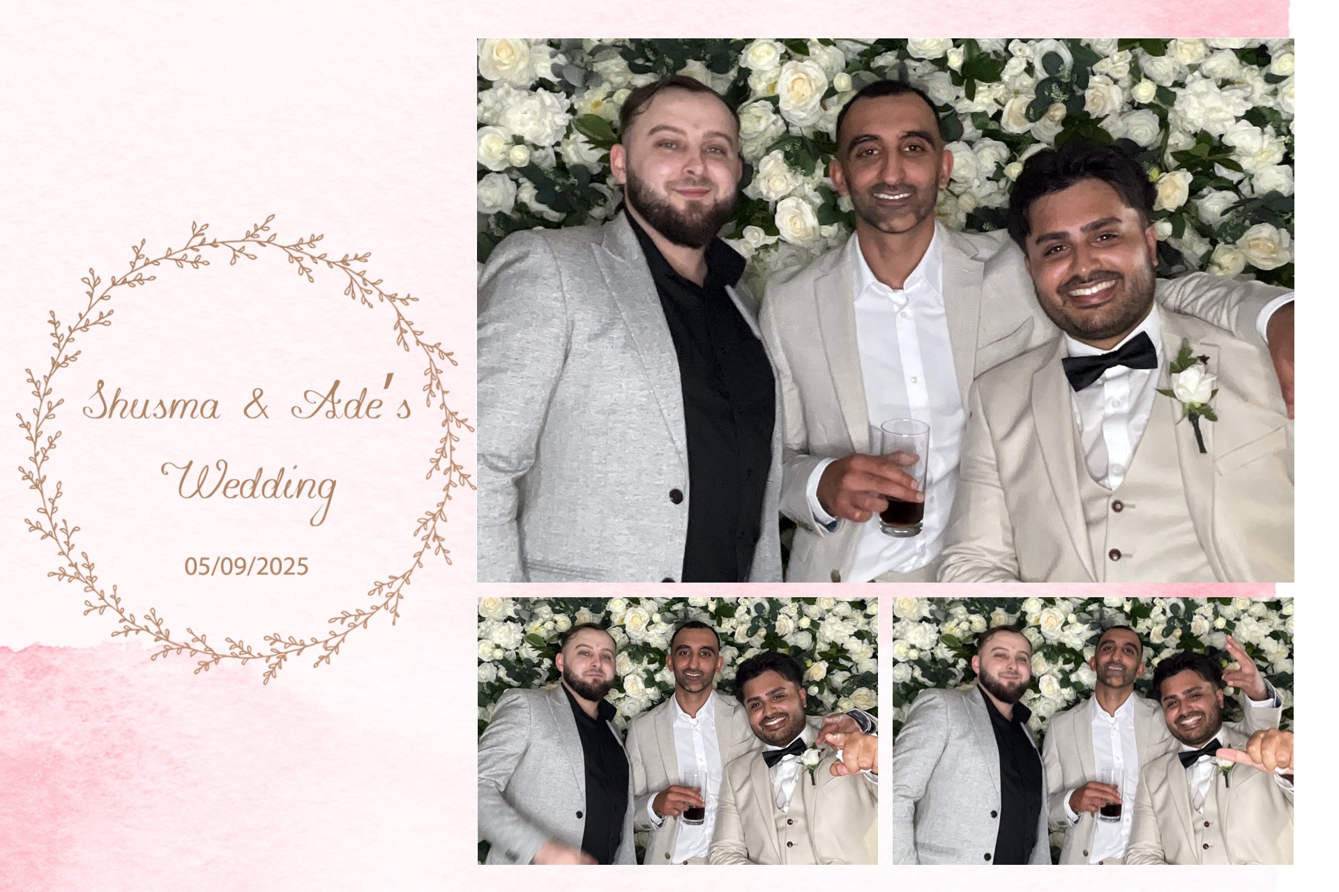 Shusma & Ade’s Wedding photo booth images  | View more photos from the event at gallery.magicimages.uk/u/MagicImages/Shusma-Ade’s-Wedding-photo-booth-images