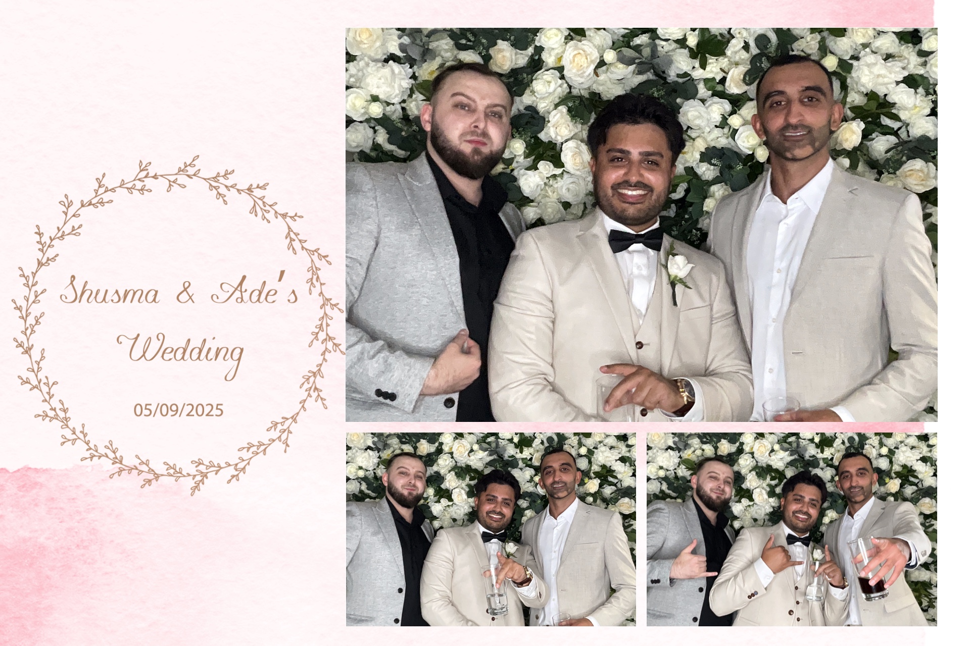 Shusma & Ade’s Wedding photo booth images  | View more photos from the event at gallery.magicimages.uk/u/MagicImages/Shusma-Ade’s-Wedding-photo-booth-images