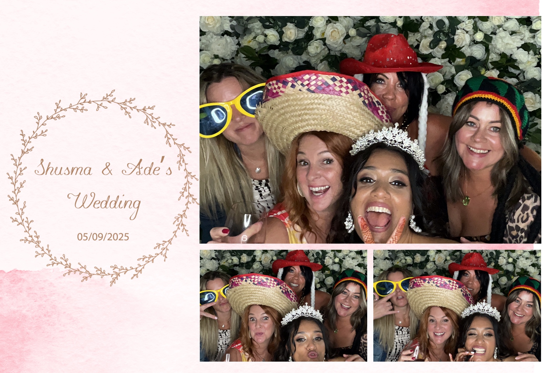 Shusma & Ade’s Wedding photo booth images  | View more photos from the event at gallery.magicimages.uk/u/MagicImages/Shusma-Ade’s-Wedding-photo-booth-images