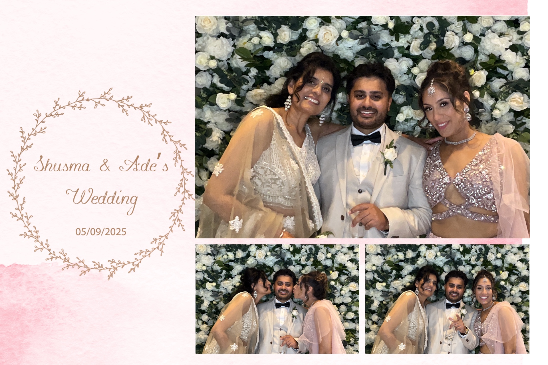 Shusma & Ade’s Wedding photo booth images  | View more photos from the event at gallery.magicimages.uk/u/MagicImages/Shusma-Ade’s-Wedding-photo-booth-images