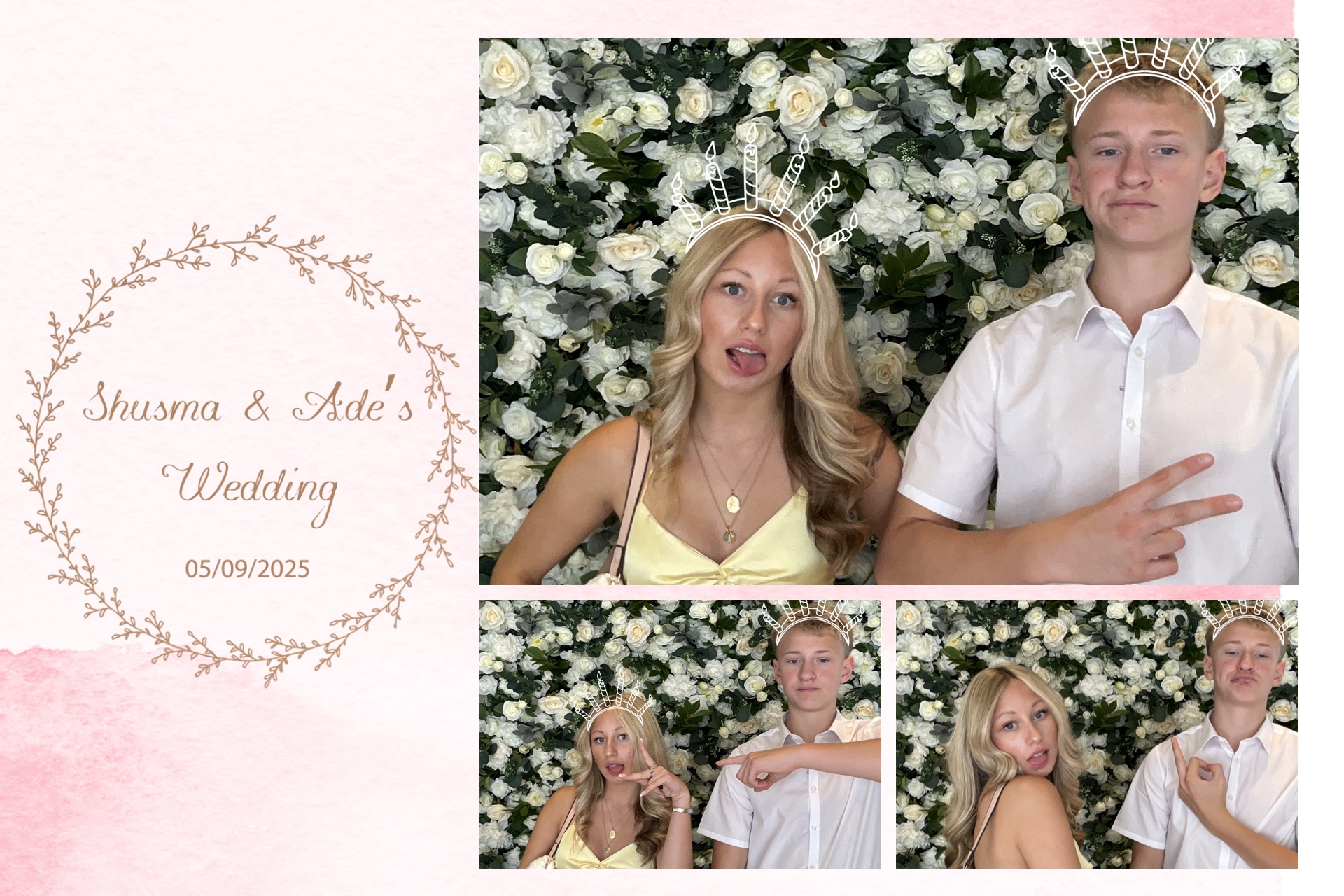 Shusma & Ade’s photo booth images  | View more photos from the event at gallery.magicimages.uk/u/MagicImages/Shusma-Ade’s-photo-booth-images