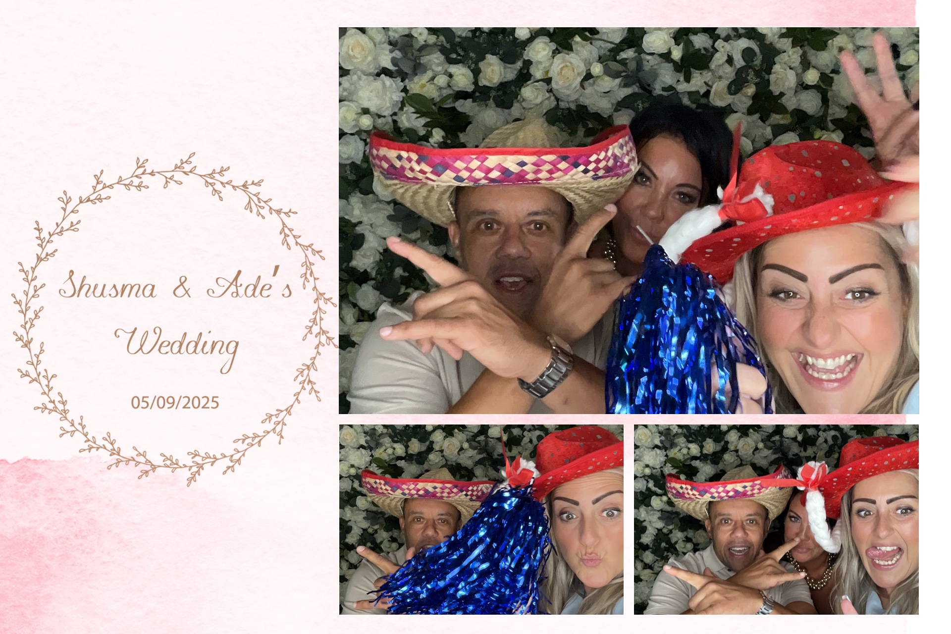 Shusma & Ade’s photo booth images  | View more photos from the event at gallery.magicimages.uk/u/MagicImages/Shusma-Ade’s-photo-booth-images