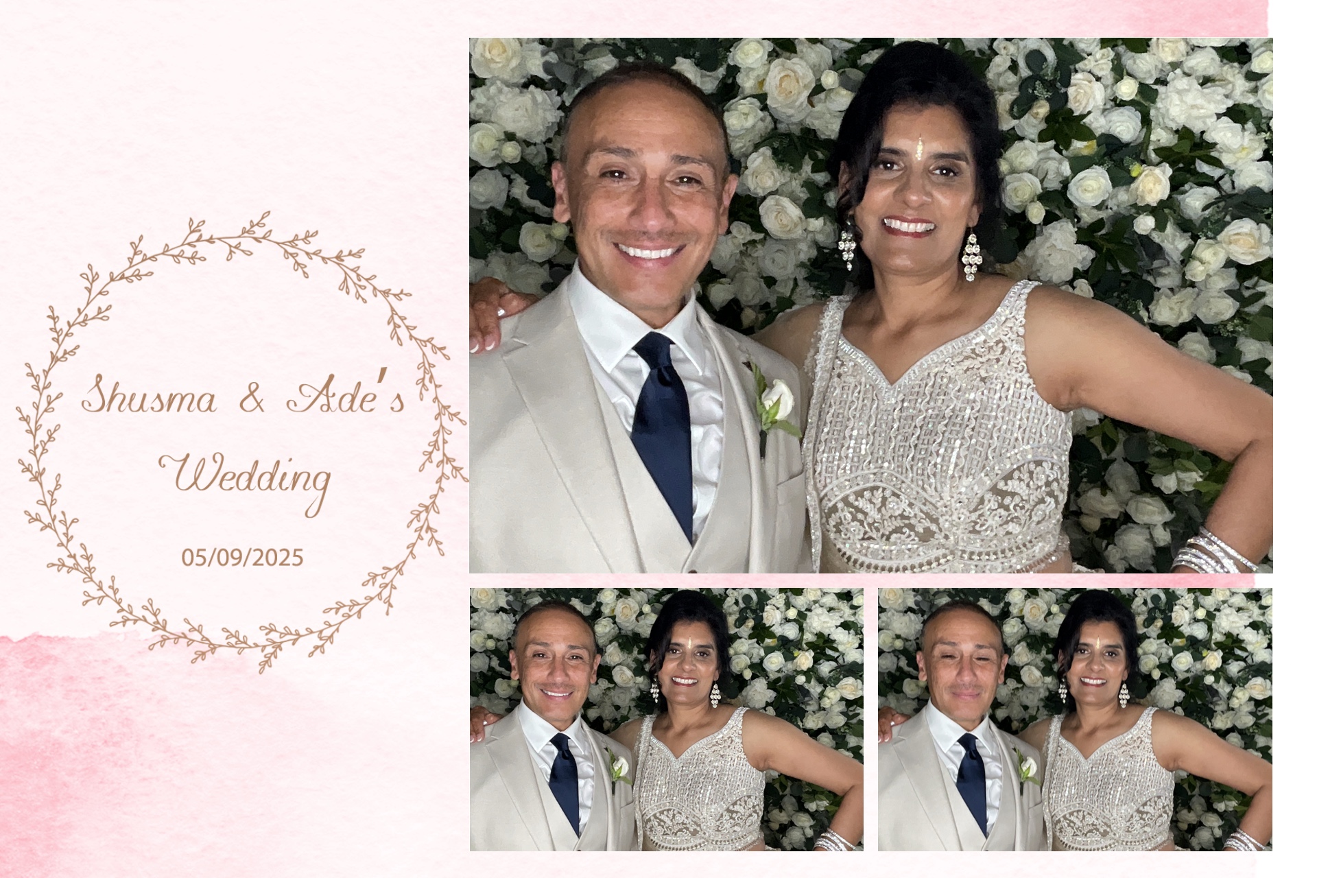 Shusma & Ade’s photo booth images  | View more photos from the event at gallery.magicimages.uk/u/MagicImages/Shusma-Ade’s-photo-booth-images