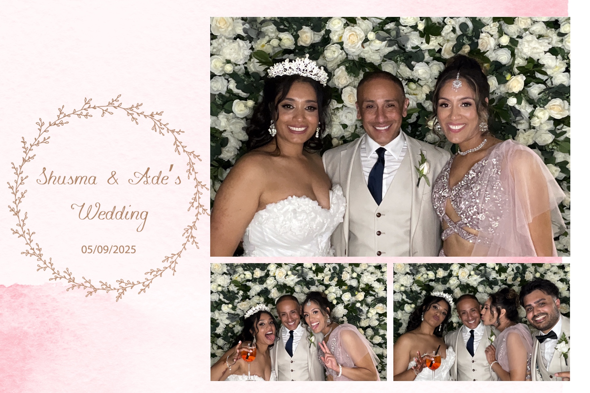 Shusma & Ade’s photo booth images  | View more photos from the event at gallery.magicimages.uk/u/MagicImages/Shusma-Ade’s-photo-booth-images