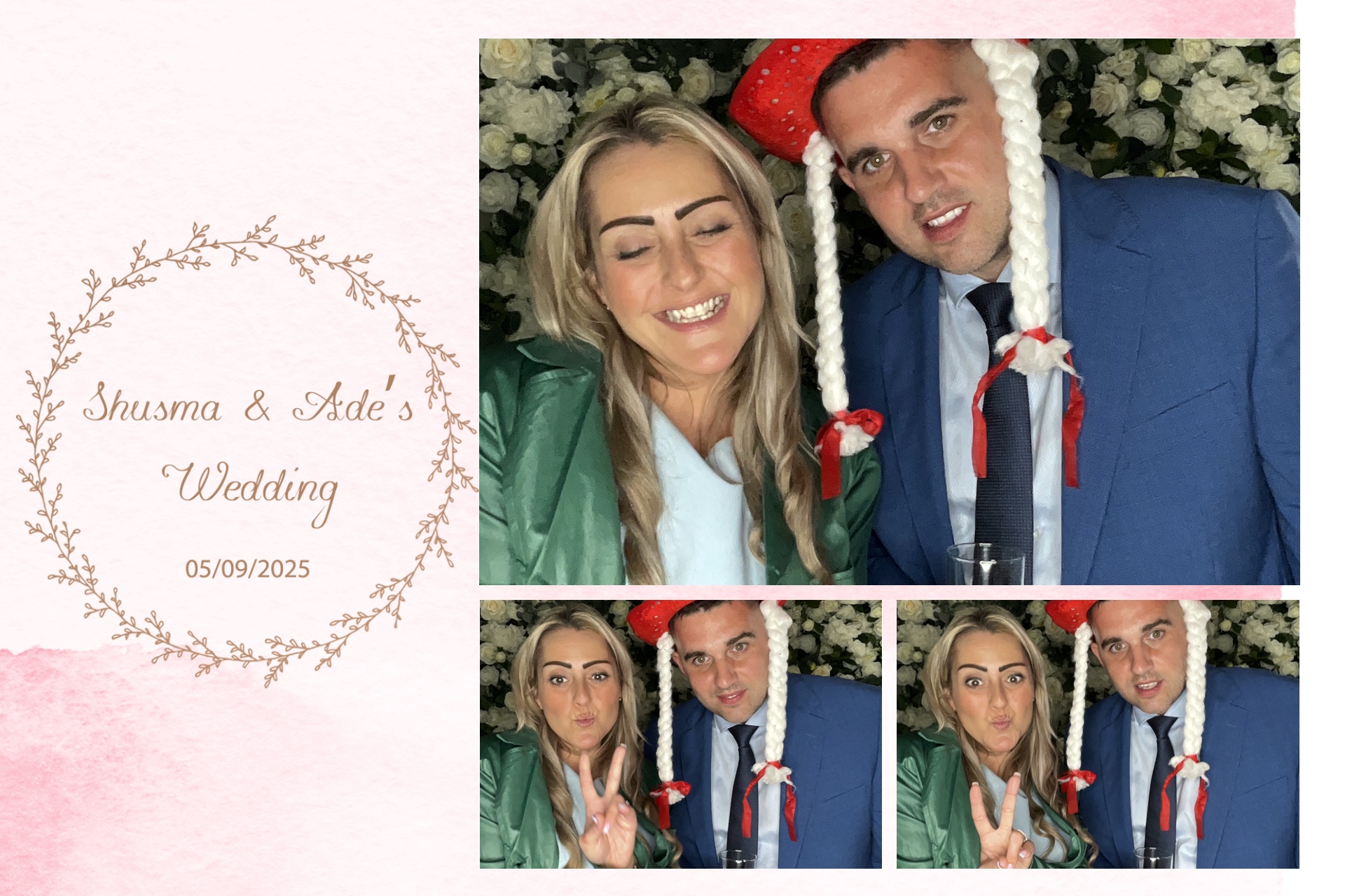 Shusma & Ade’s photo booth images  | View more photos from the event at gallery.magicimages.uk/u/MagicImages/Shusma-Ade’s-photo-booth-images