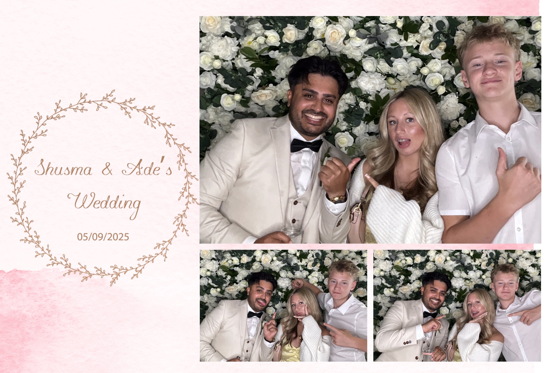 Shusma & Ade’s photo booth images  | View more photos from the event at gallery.magicimages.uk/u/MagicImages/Shusma-Ade’s-photo-booth-images