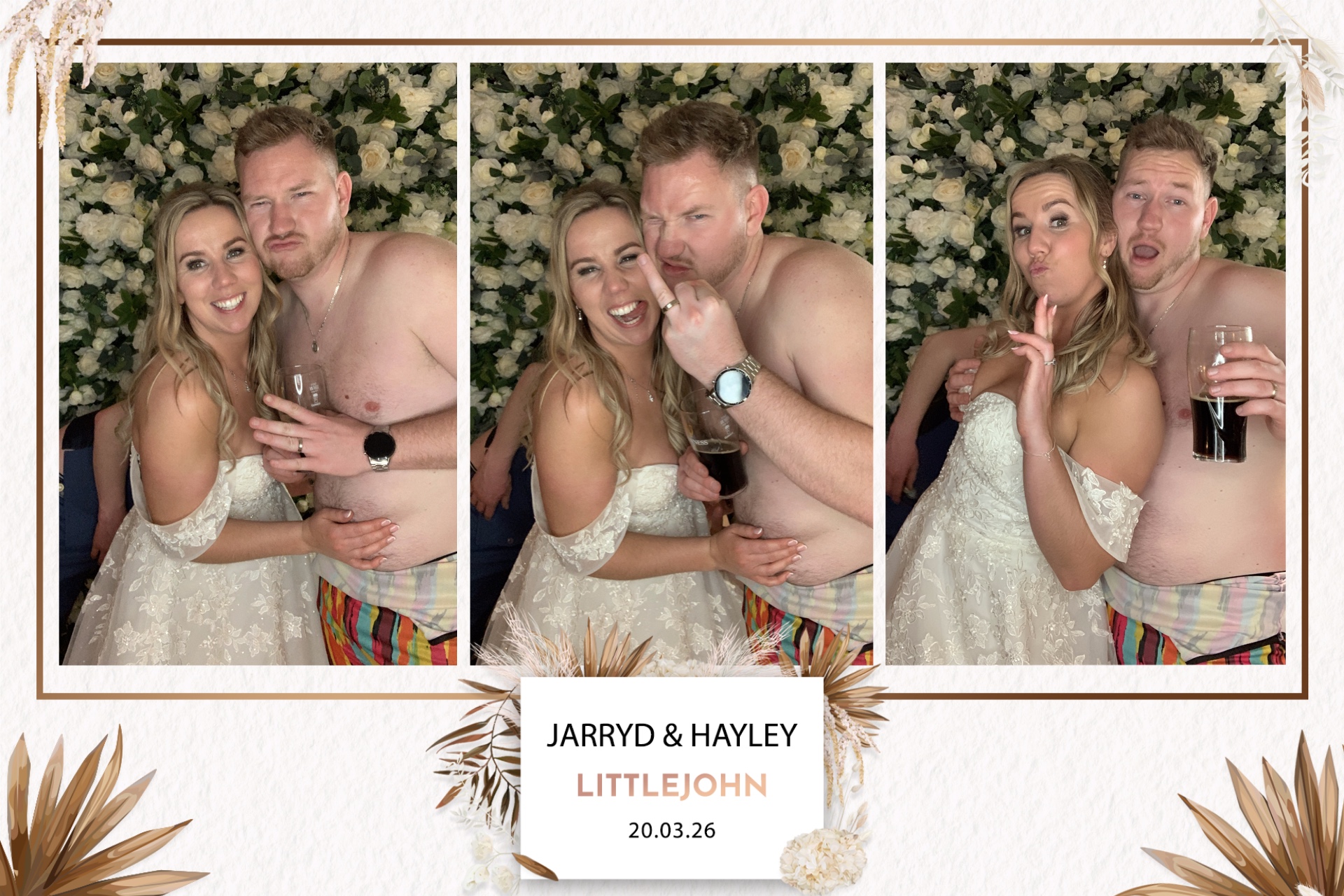Jarryd & Hayley Photo booth images  | View more photos from the event at gallery.magicimages.uk/u/MagicImages/Jarryd-Hayley-Photo-booth-images