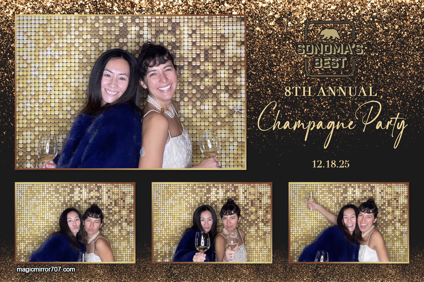 Champange Party | View more photos from the event at gallery.magicmirror707.com/u/MagicMirror707/Champange-Party