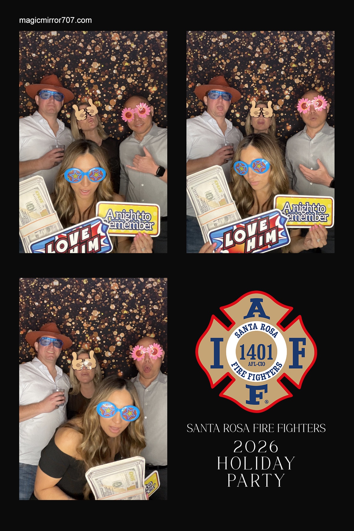 Santa Rosa Fire Fighters Holiday Party  | View more photos from the event at gallery.magicmirror707.com/u/MagicMirror707/Santa-Rosa-Fire-Fighters-Holiday-Party