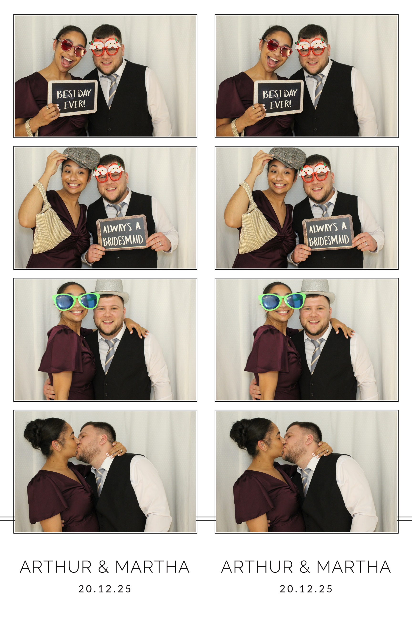 Arthur & Martha | View more photos from the event at images.mobile-photo-booth.com/u/MobilePhotoBoothUK/Arthur-Martha