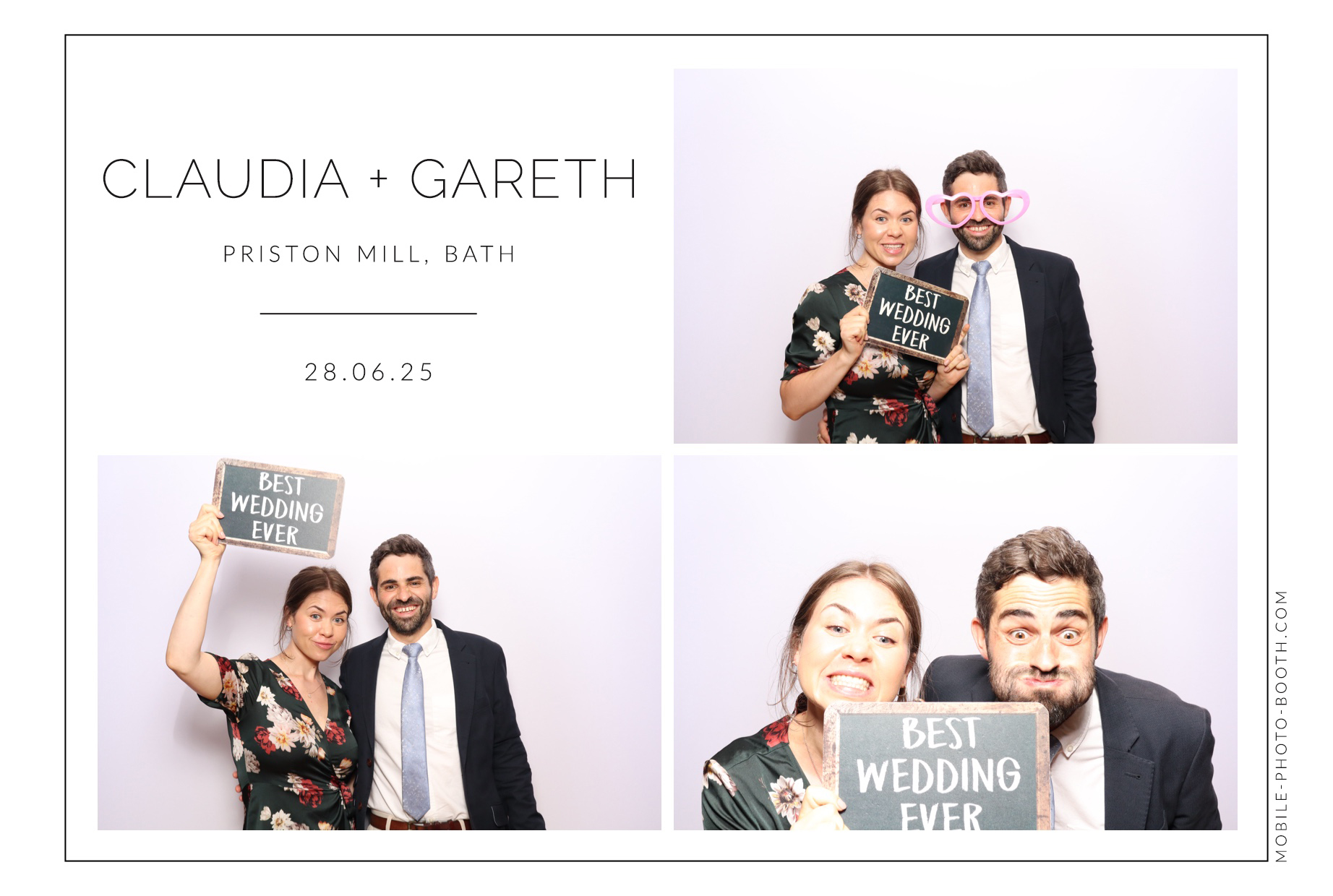 Claudia & Gareth | View more photos from the event at images.mobile-photo-booth.com/u/MobilePhotoBoothUK/Claudia-Gareth