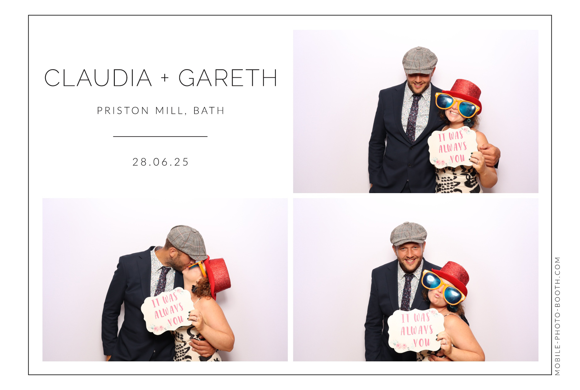 Claudia & Gareth | View more photos from the event at images.mobile-photo-booth.com/u/MobilePhotoBoothUK/Claudia-Gareth